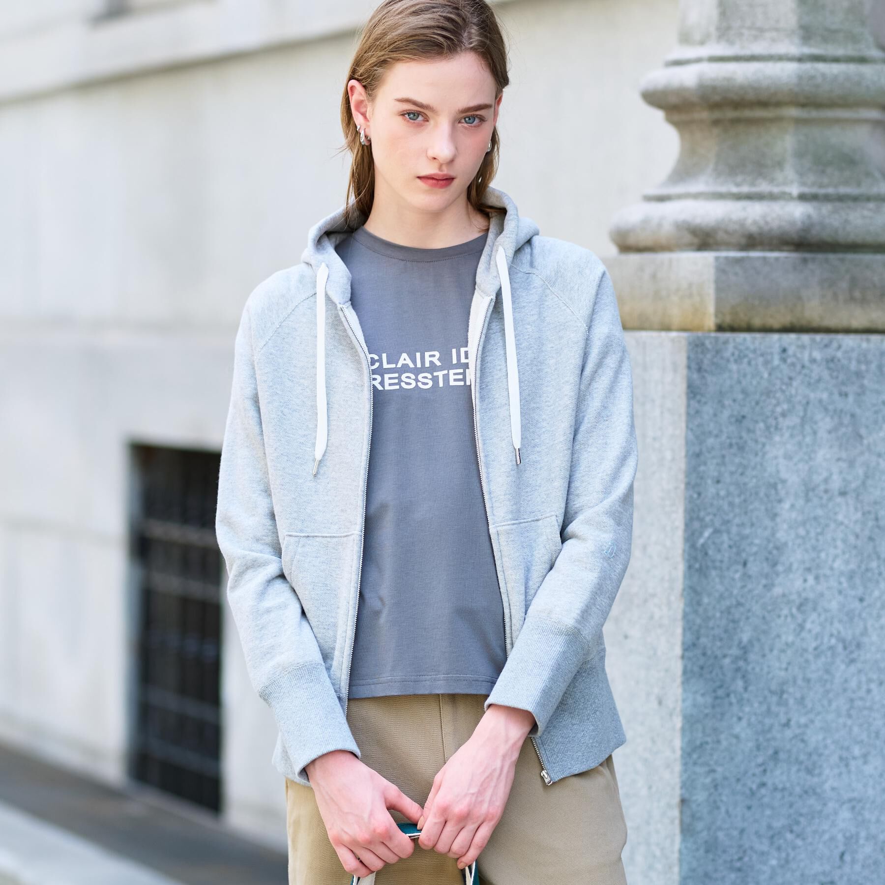 DRESSTERIOR「【NEWカラーあり】ライト裏毛ジップアップパーカ」|パーカー|