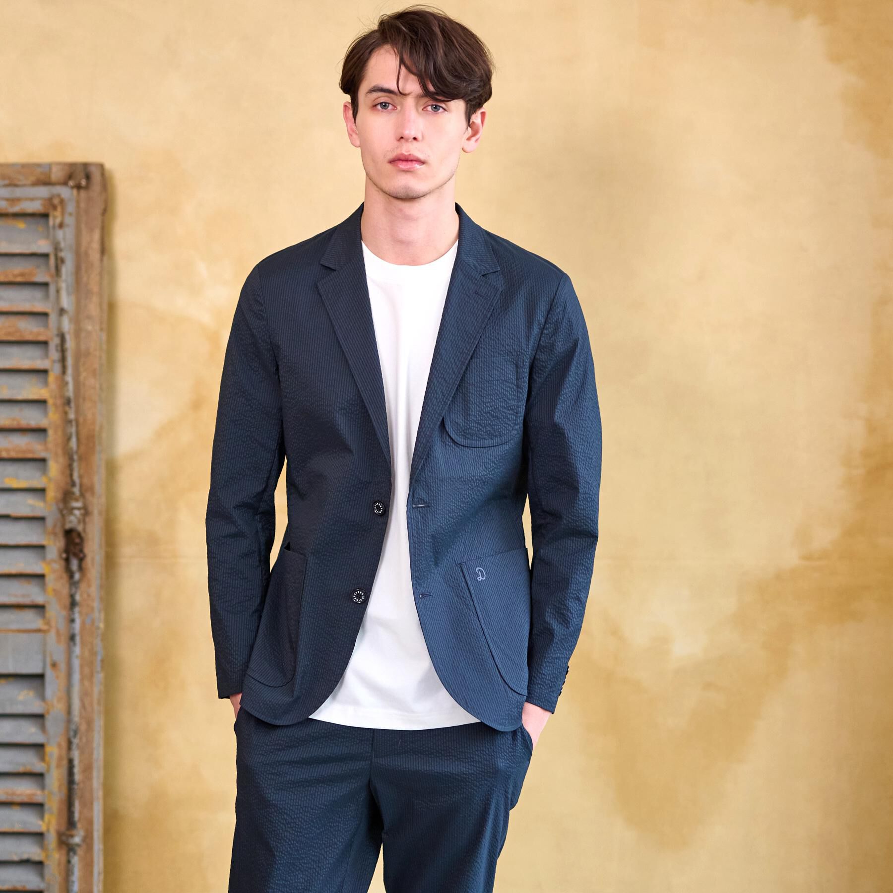 DRESSTERIOR「【洗える/セットアップ可/吸湿速乾/Safari5月号掲載】COOL MAX シアサッカージャケット」|テーラードジャケット|