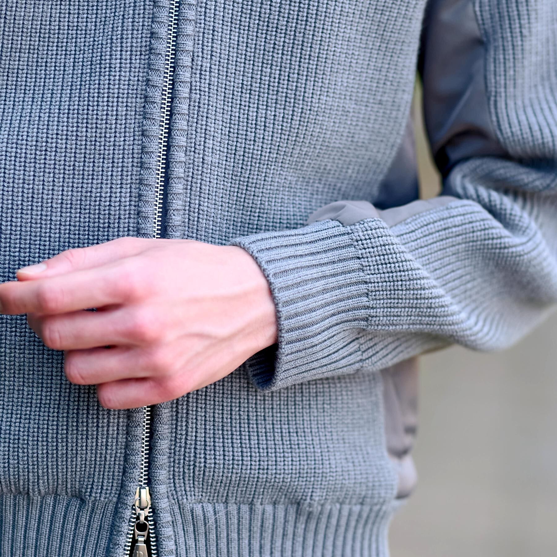 DRESSTERIOR「ミリタリーニットジャケット」|カーディガン|