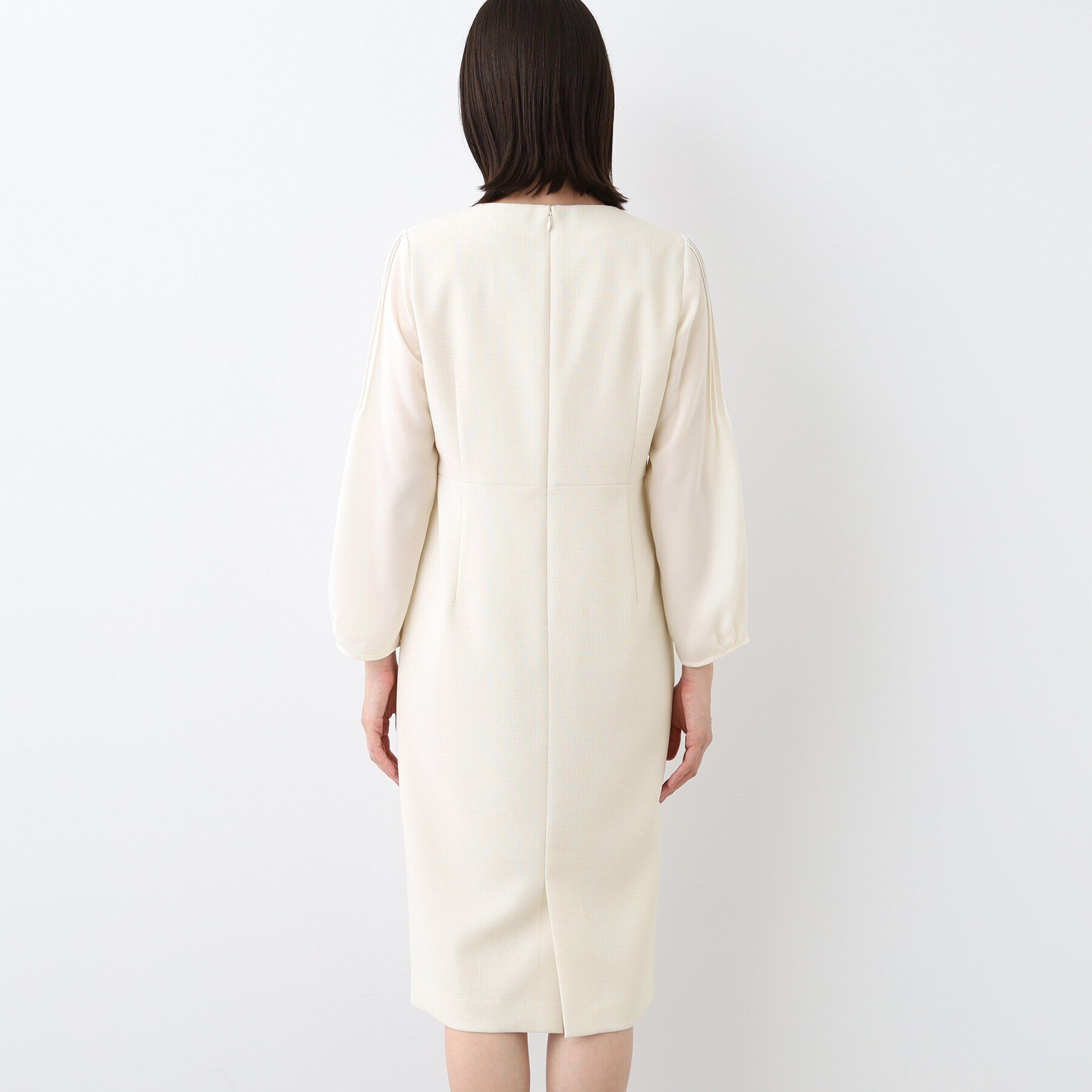 INDIVI「【洗える／スーツ】ストレートラインワンピース」|ワンピース|