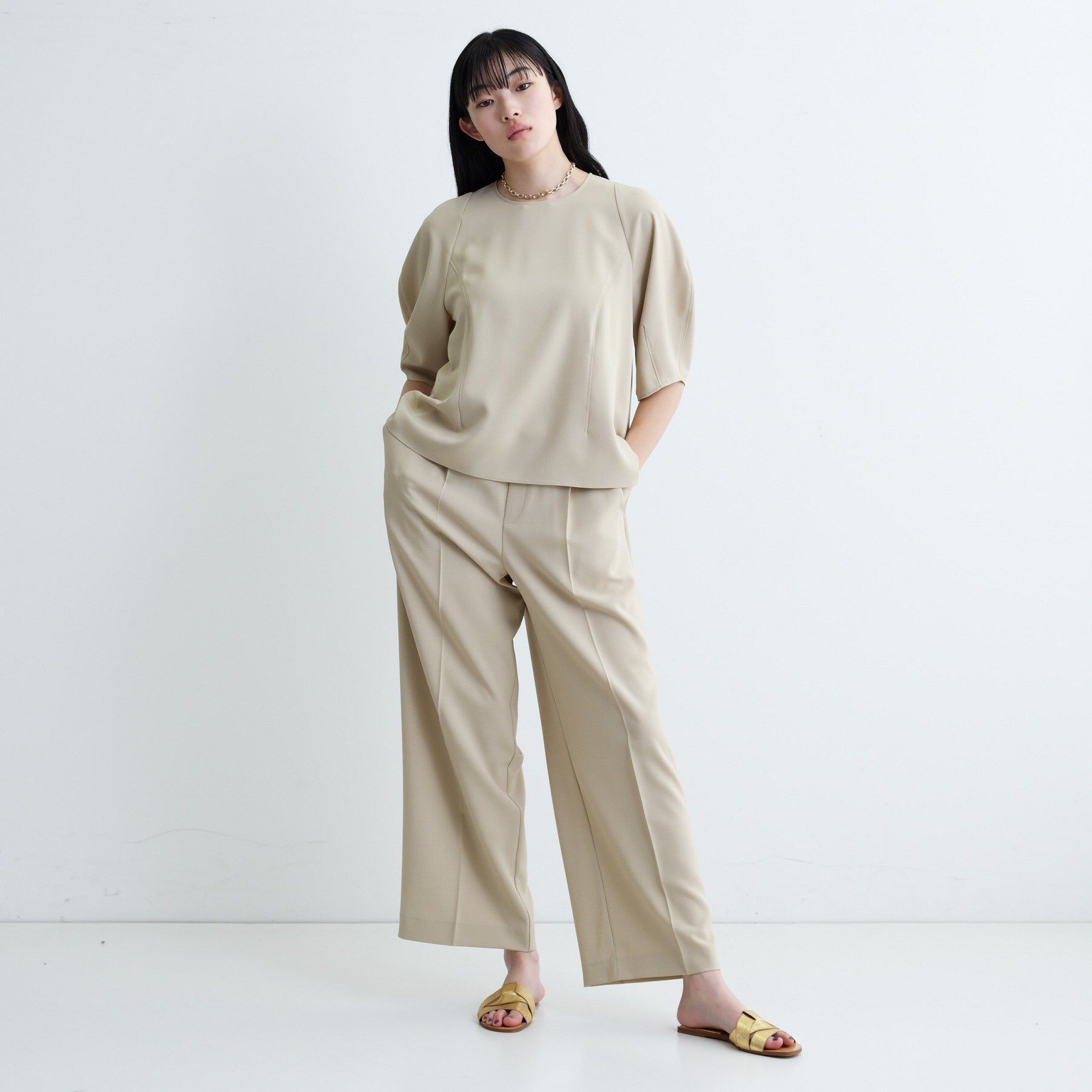 GALLEST「【セットアップ対応】バルーンスリーブブラウス【通勤・セレモニー】」|シャツ・ブラウス|