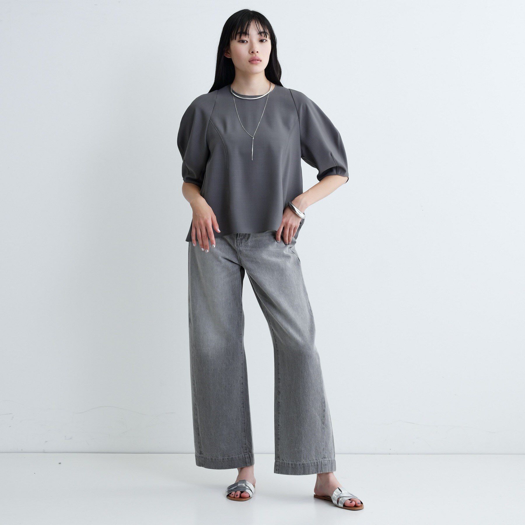 GALLEST「【セットアップ対応】バルーンスリーブブラウス【通勤・セレモニー】」|シャツ・ブラウス|