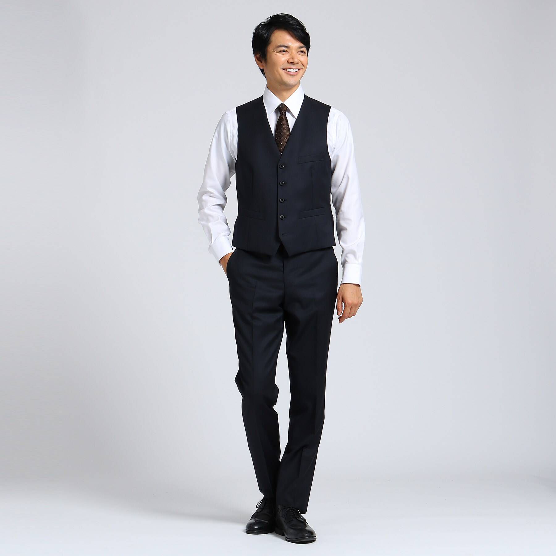 TAKEO KIKUCHI「【J&infin;QUALITY】サージベスト Fabric by MIYUKI KEORI」|スーツ|