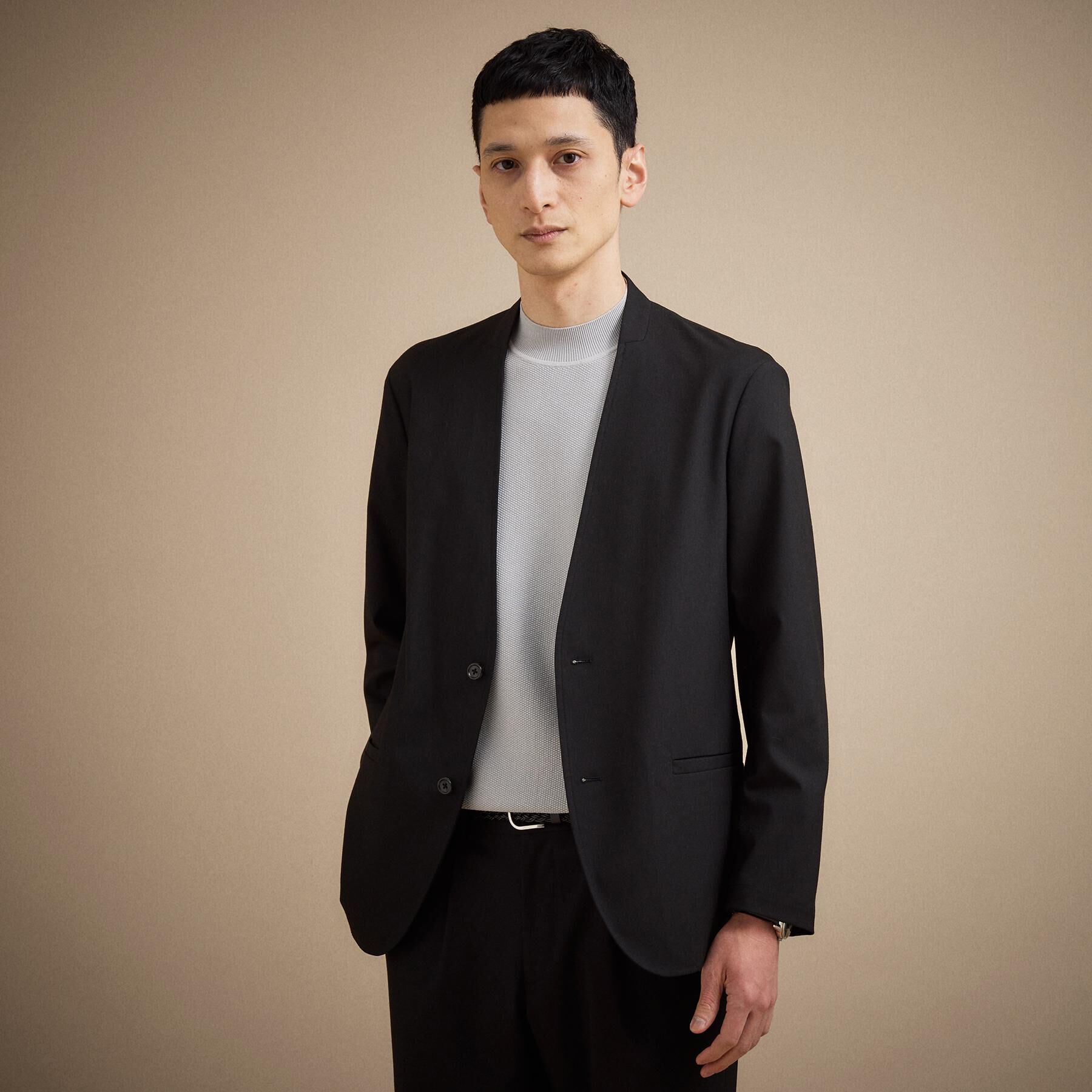 TAKEO KIKUCHI「【ON／OFF兼用】ノーカラージャケット」|ノーカラージャケット|