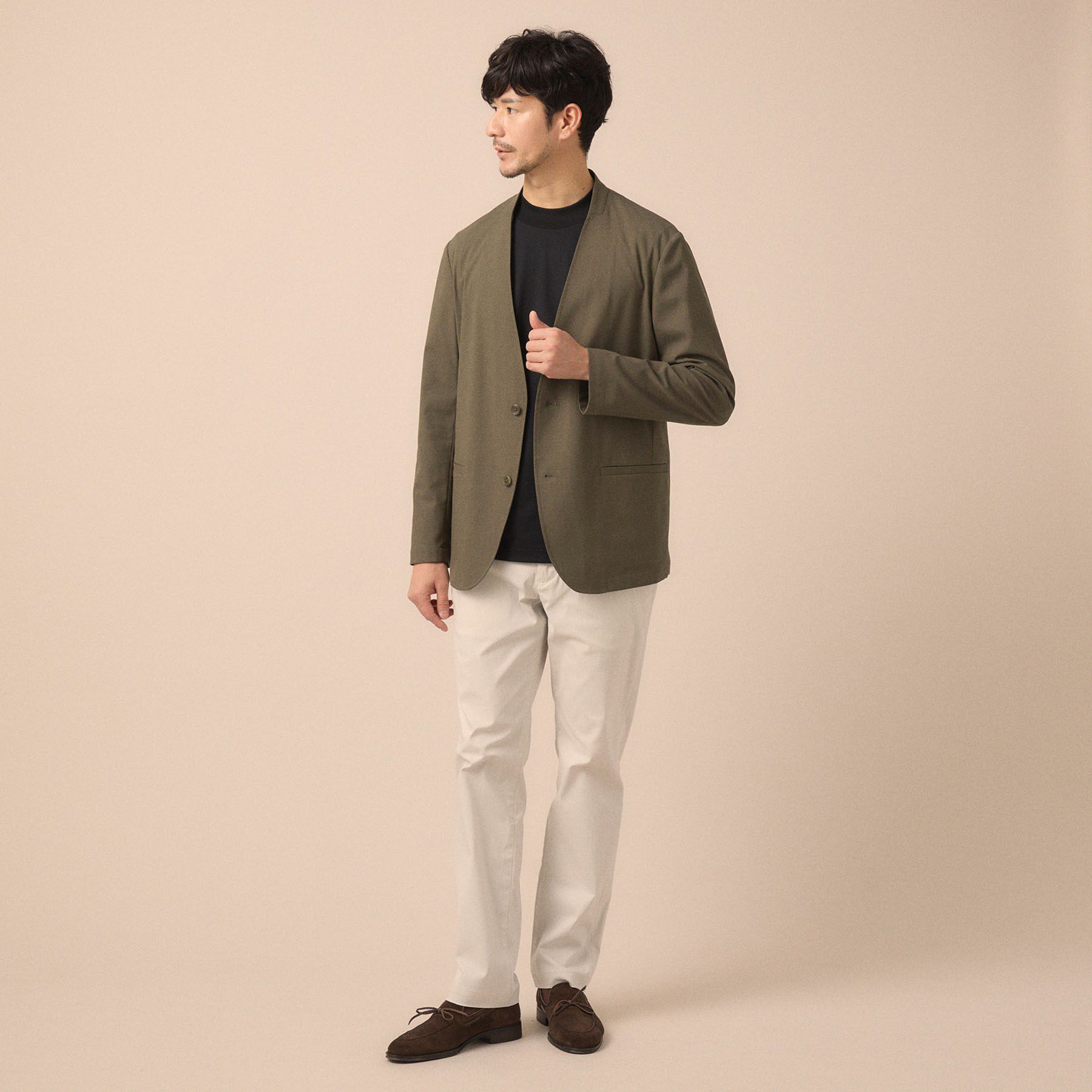 TAKEO KIKUCHI「【ON／OFF兼用】ノーカラージャケット」|ノーカラージャケット|