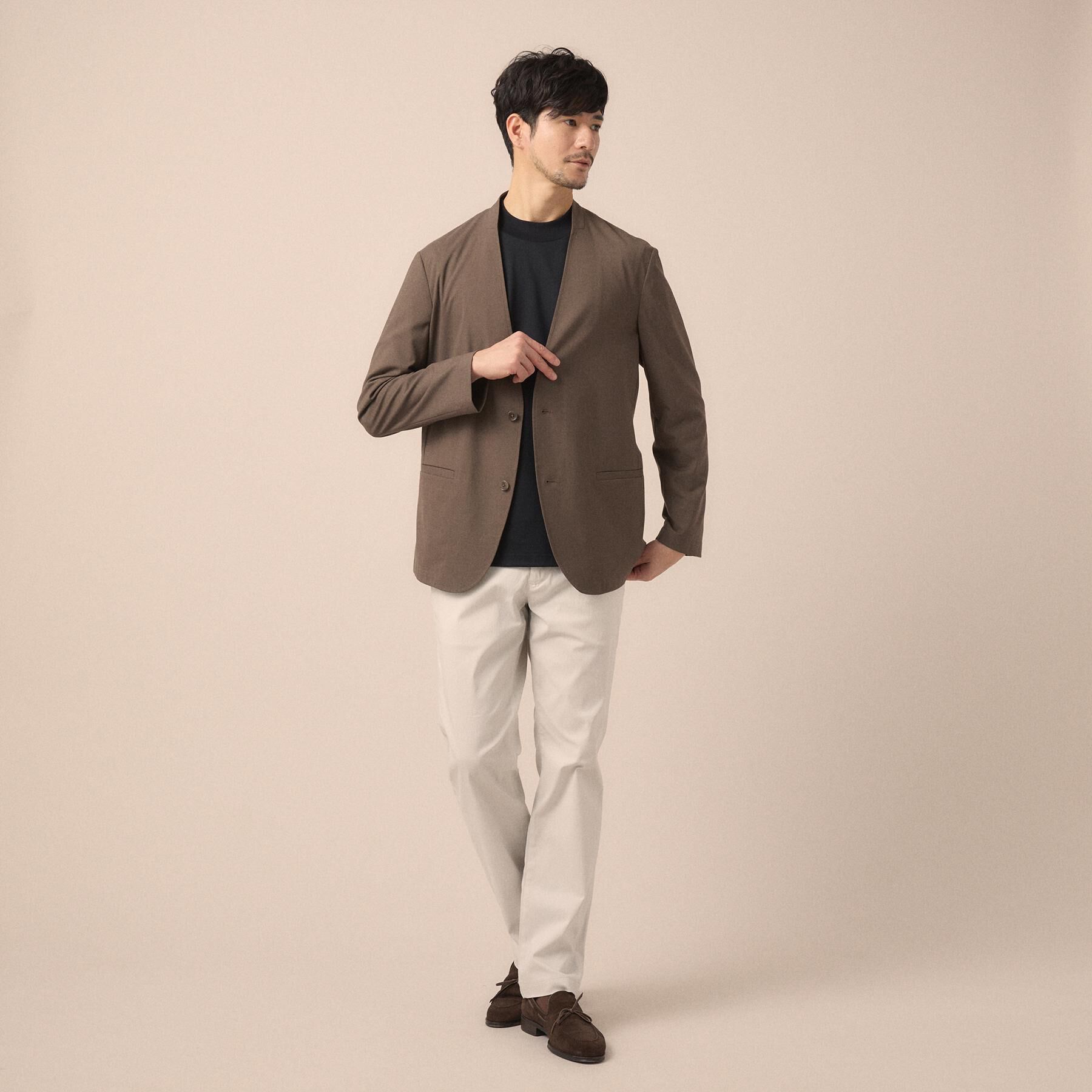 TAKEO KIKUCHI「【ON／OFF兼用】ノーカラージャケット」|ノーカラージャケット|