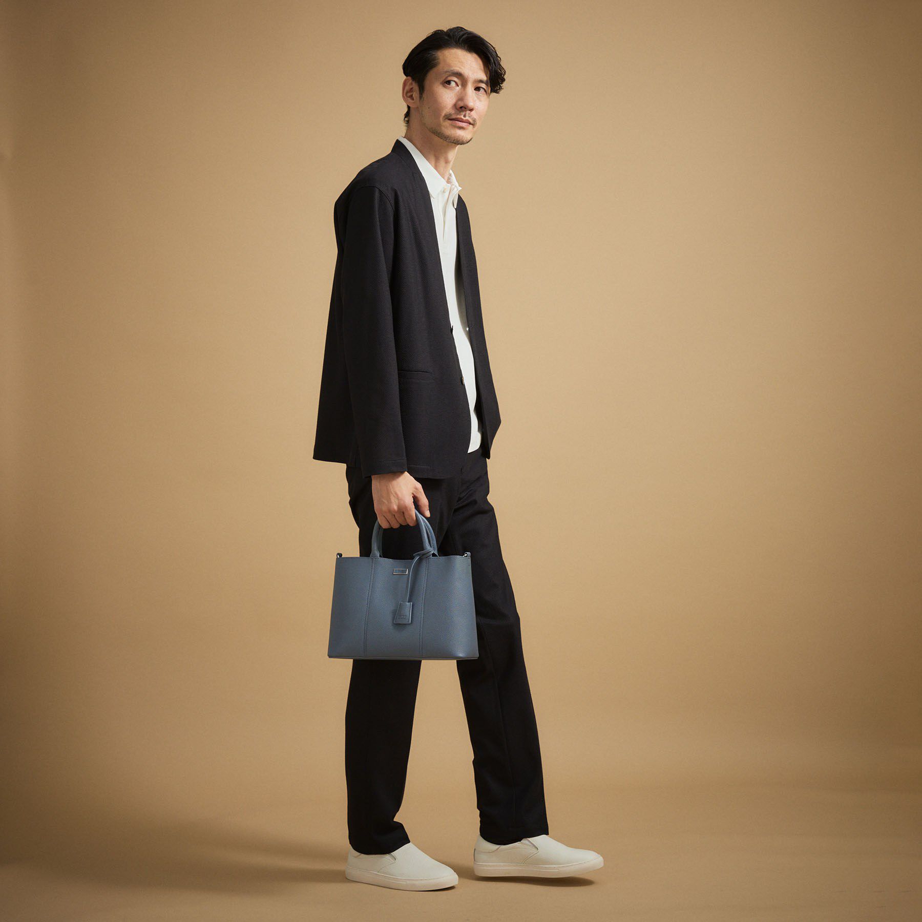 TAKEO KIKUCHI「【抗菌防臭】バーズアイメッシュノーカラージャケット」|ノーカラージャケット|