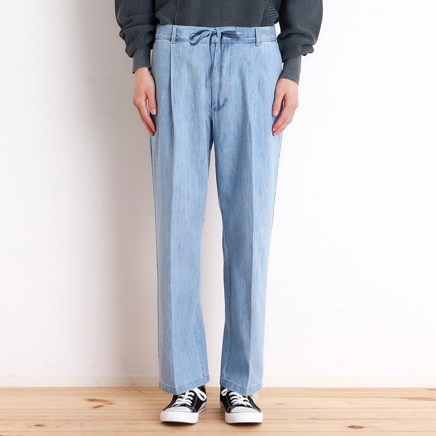 THE SHOP TK「綿麻デニムワイドイージーパンツ　セットアップ可」|その他|