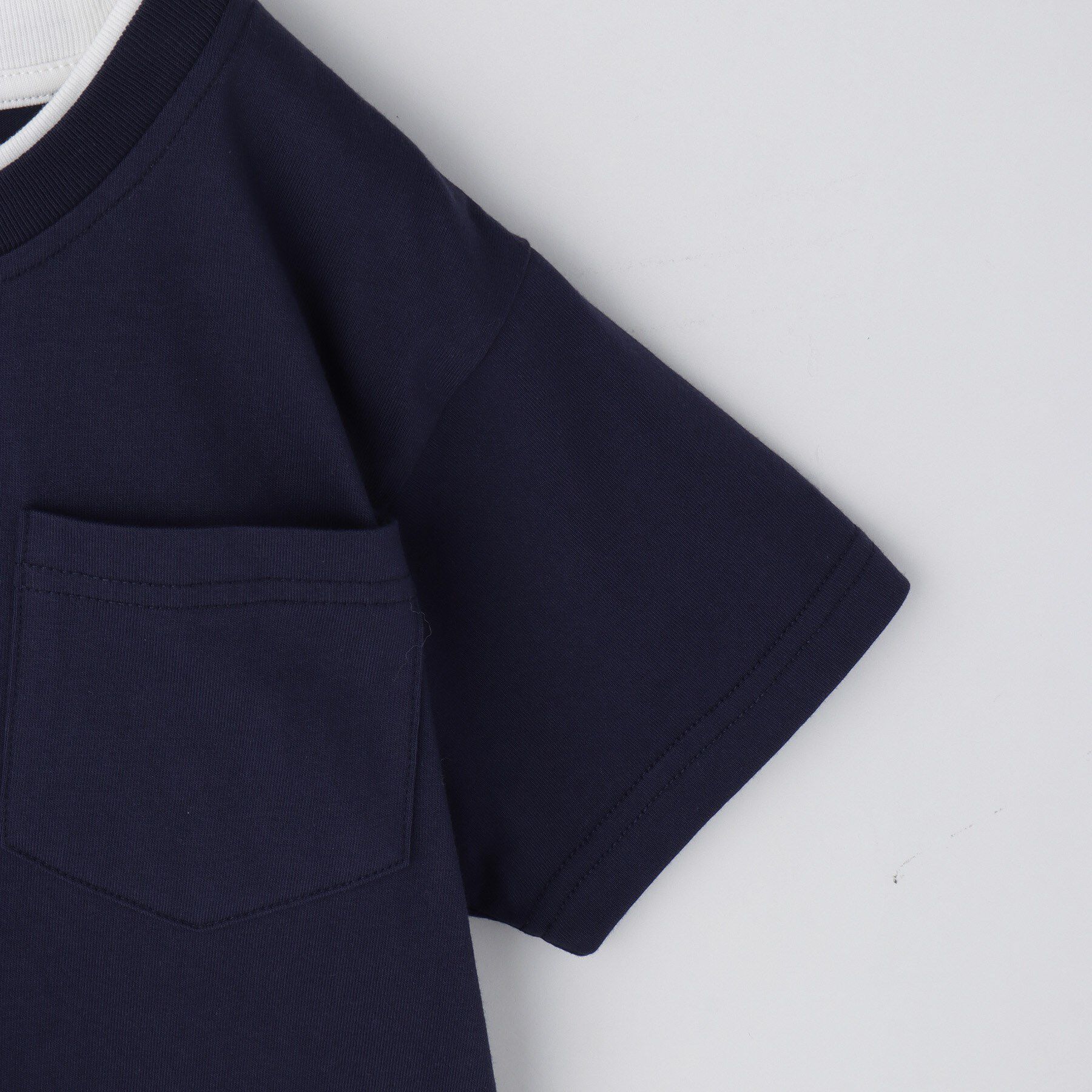 THE SHOP TK「【110－160】レイヤード風半袖Tシャツ/洗濯機OK」|Tシャツ・カットソー|