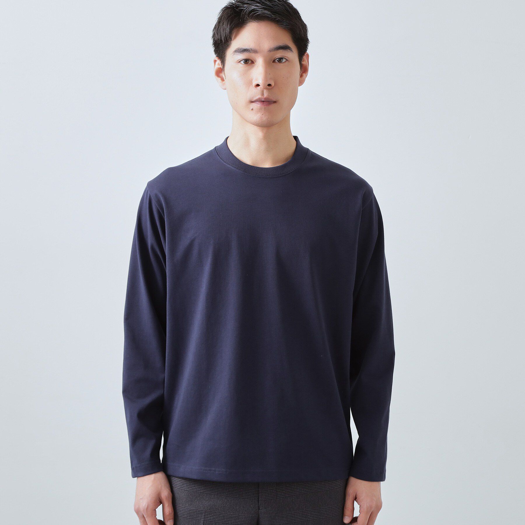 THE SHOP TK「【ジャケットインにもおすすめ】きれいめ長袖Tシャツ 洗濯機OK」|Tシャツ・カットソー|