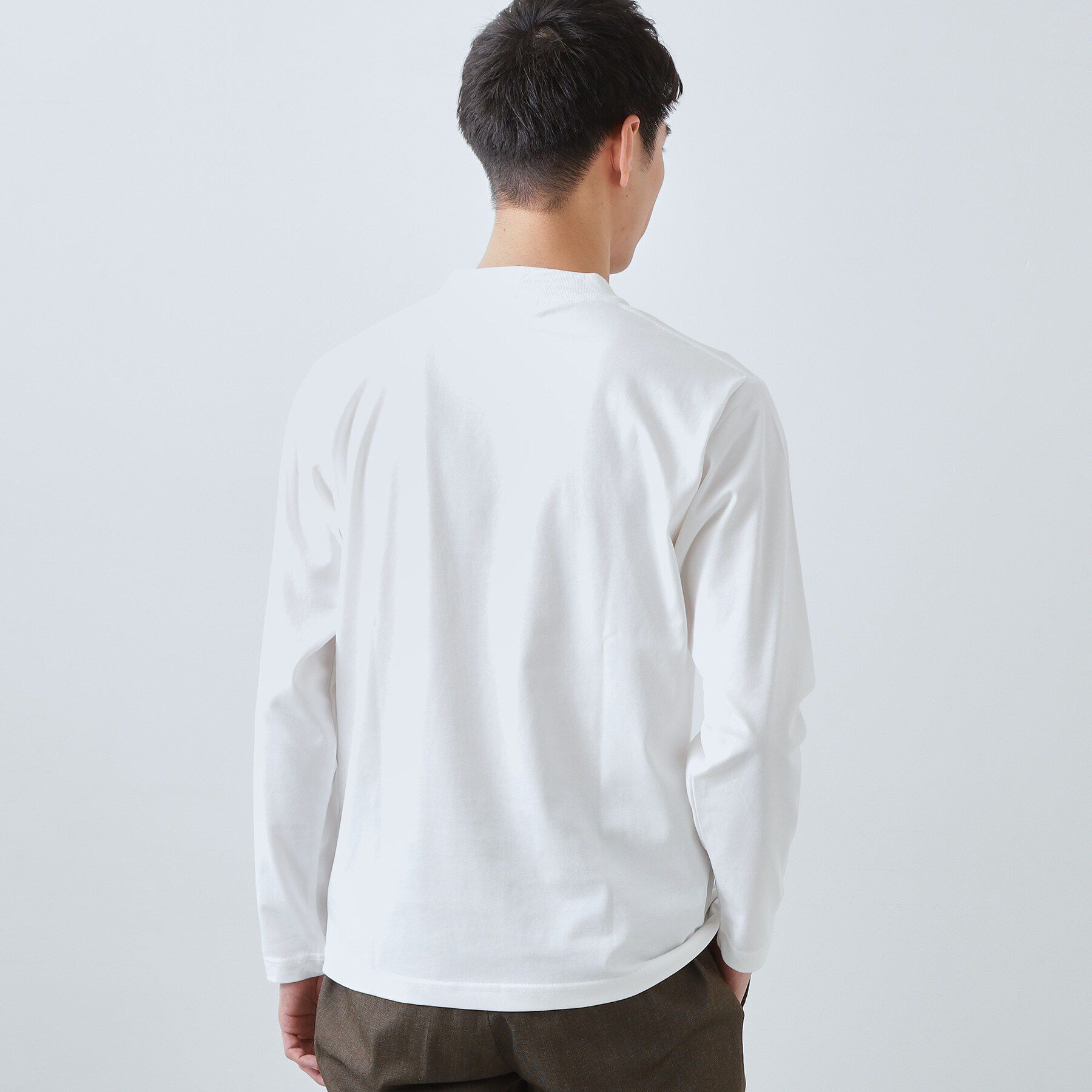 THE SHOP TK「【ジャケットインにもおすすめ】きれいめ長袖Tシャツ 洗濯機OK」|Tシャツ・カットソー|