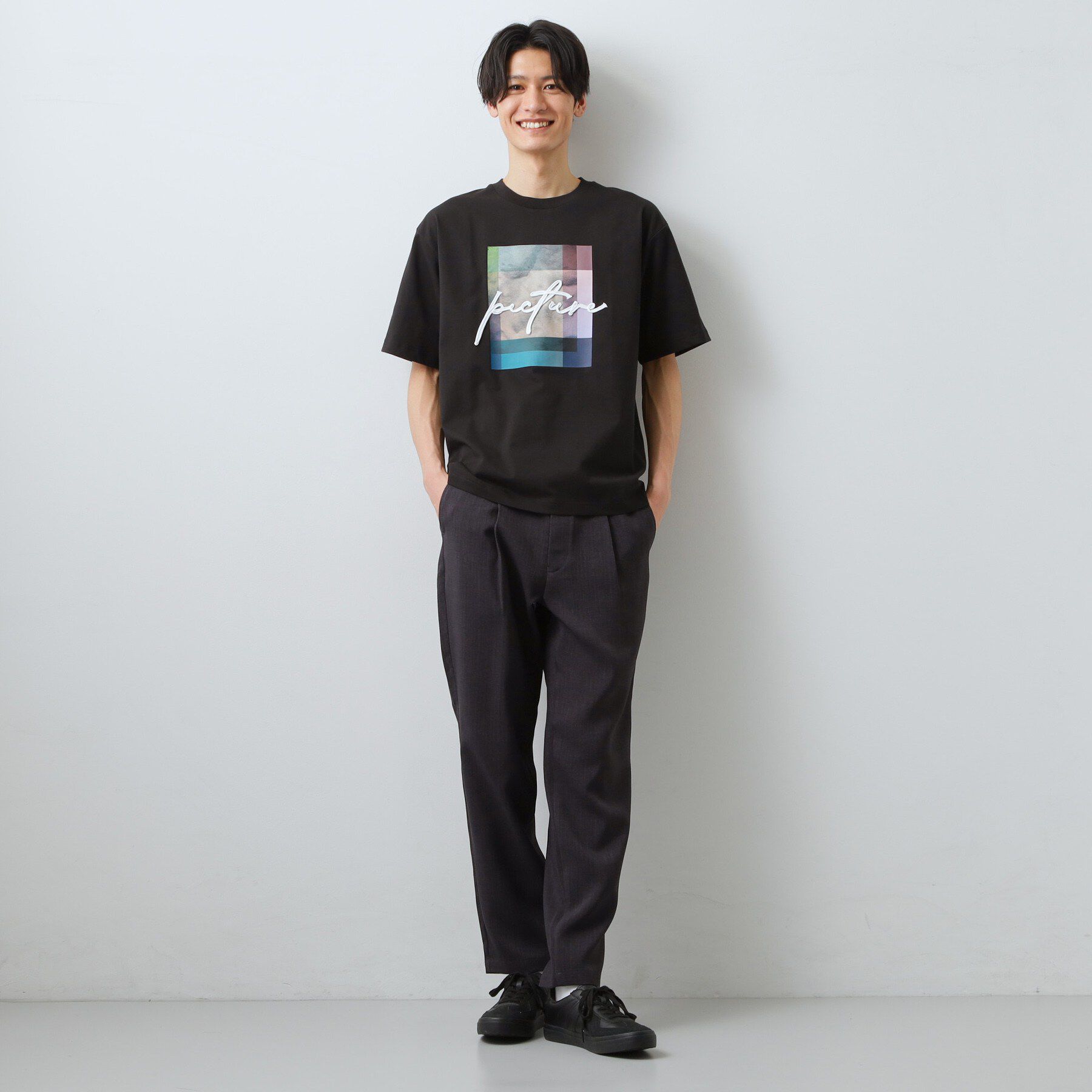 THE SHOP TK「コード刺繍 半袖Tシャツ 洗濯機OK」|Tシャツ・カットソー|
