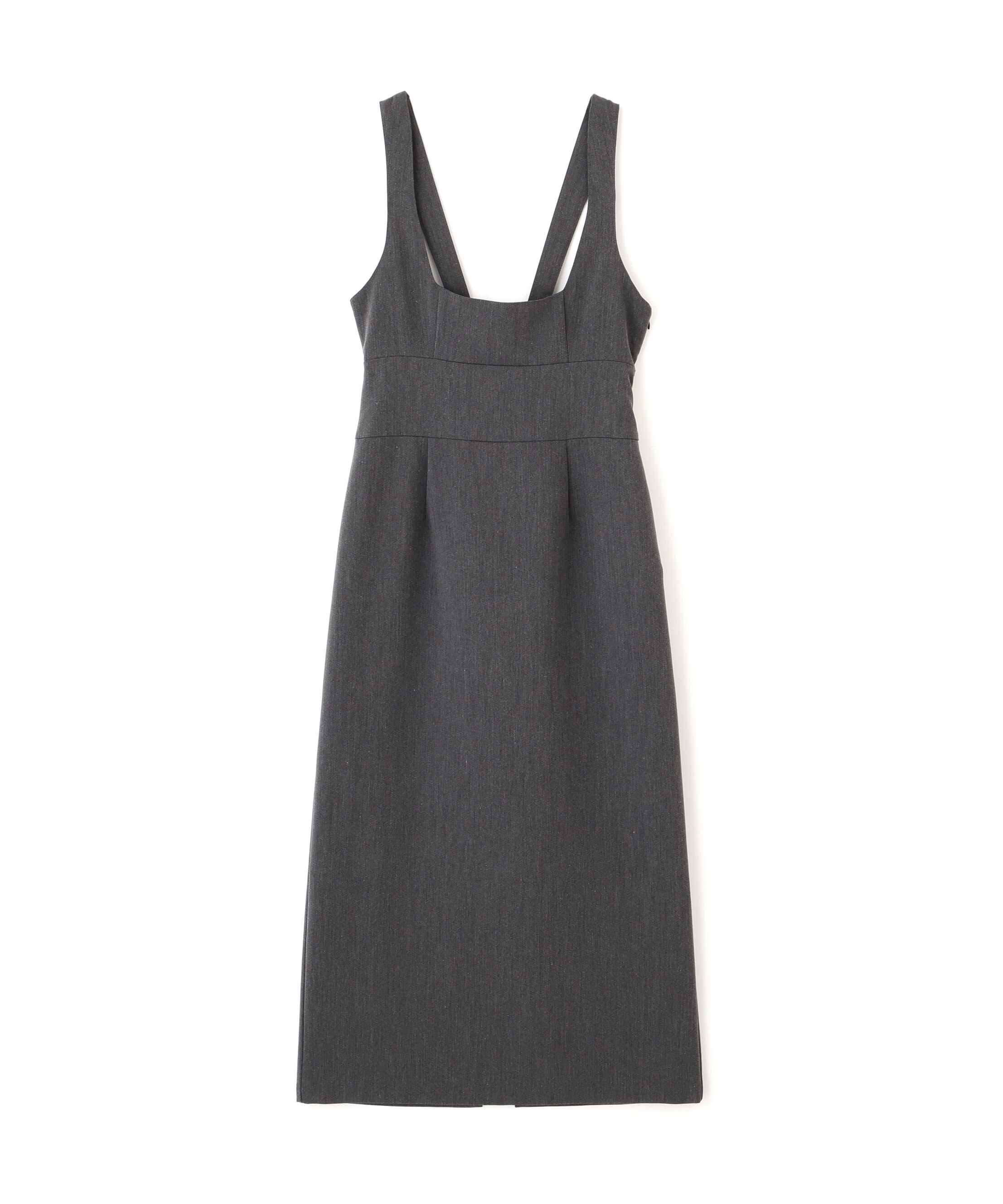  「スクープネックマキシジャンパースカート」|ワンピース|