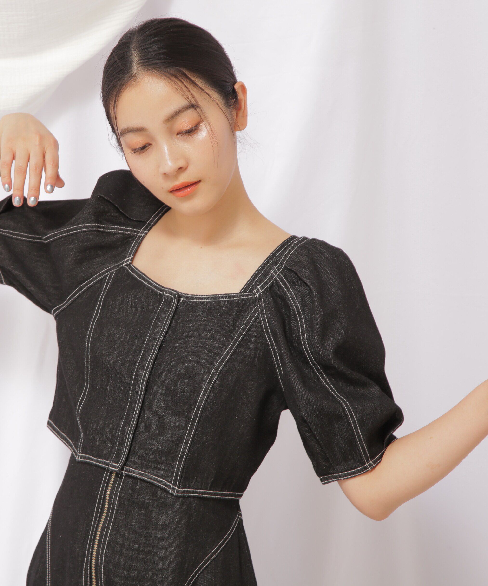  「クロップドデニムボレロ」|シャツ・ブラウス|