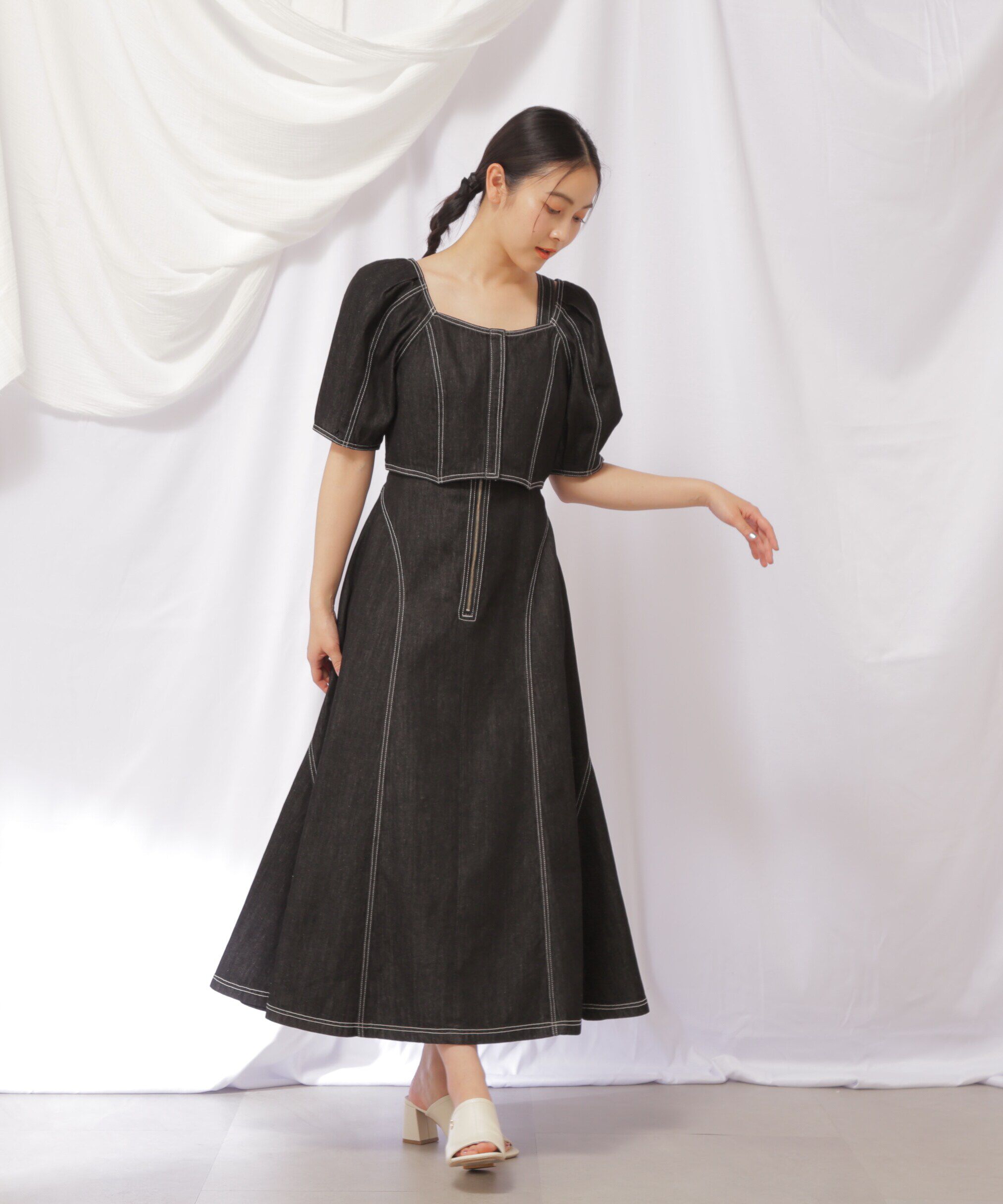  「クロップドデニムボレロ」|シャツ・ブラウス|