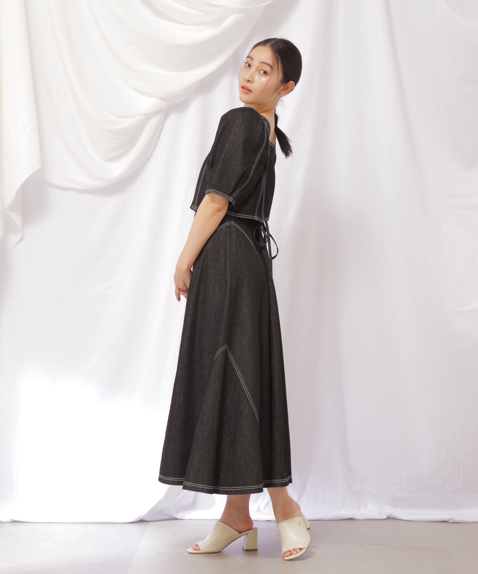  「クロップドデニムボレロ」|シャツ・ブラウス|