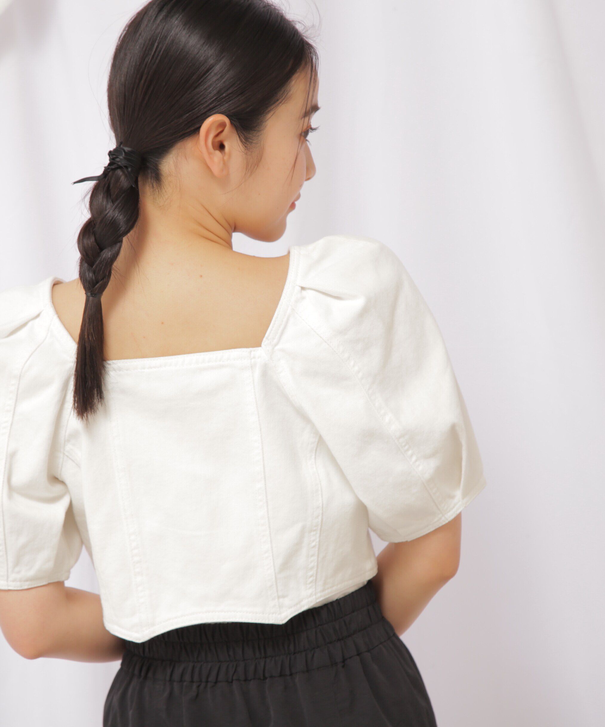  「クロップドデニムボレロ」|シャツ・ブラウス|
