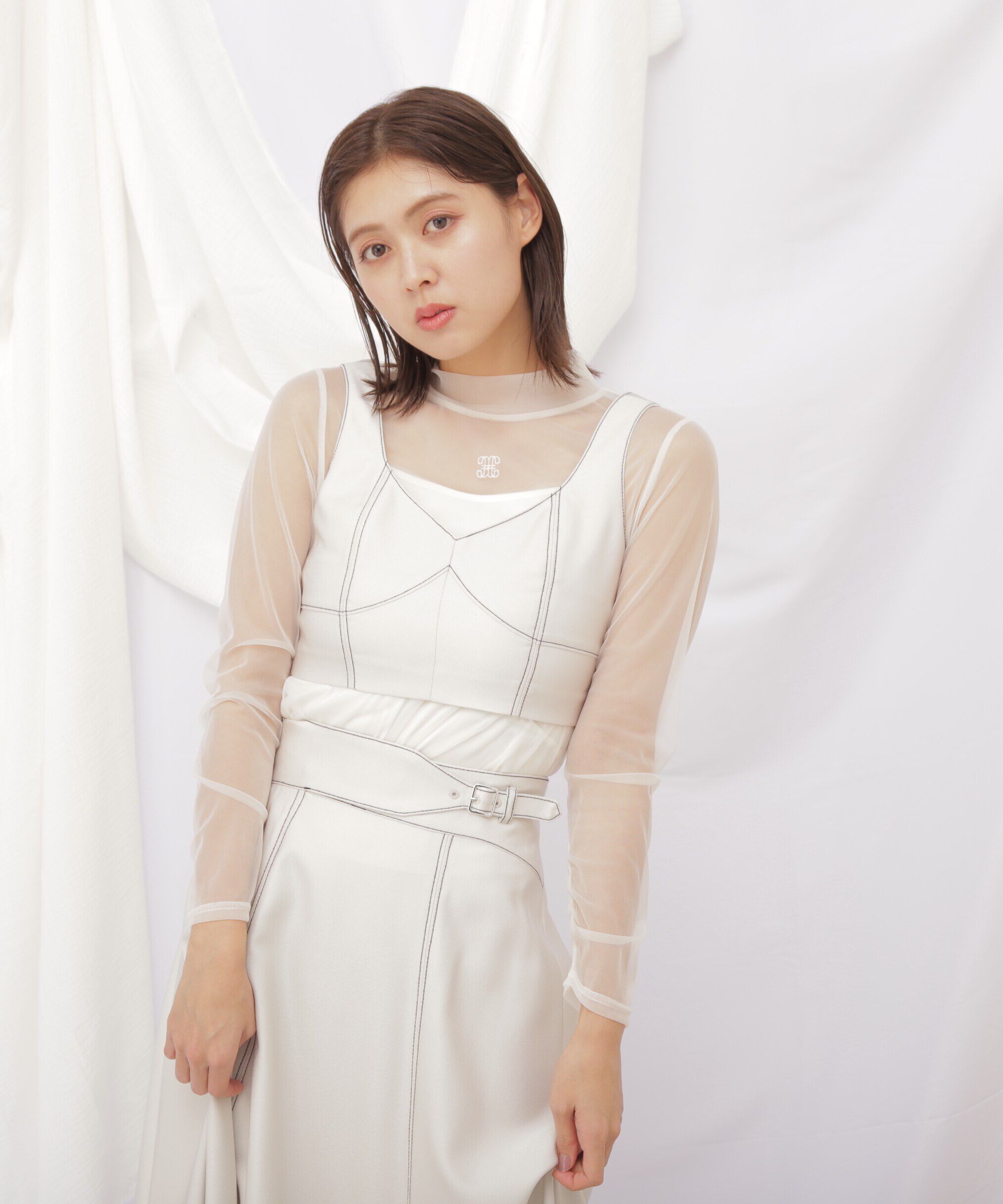  「◇デニムライクビスチェ」|シャツ・ブラウス|