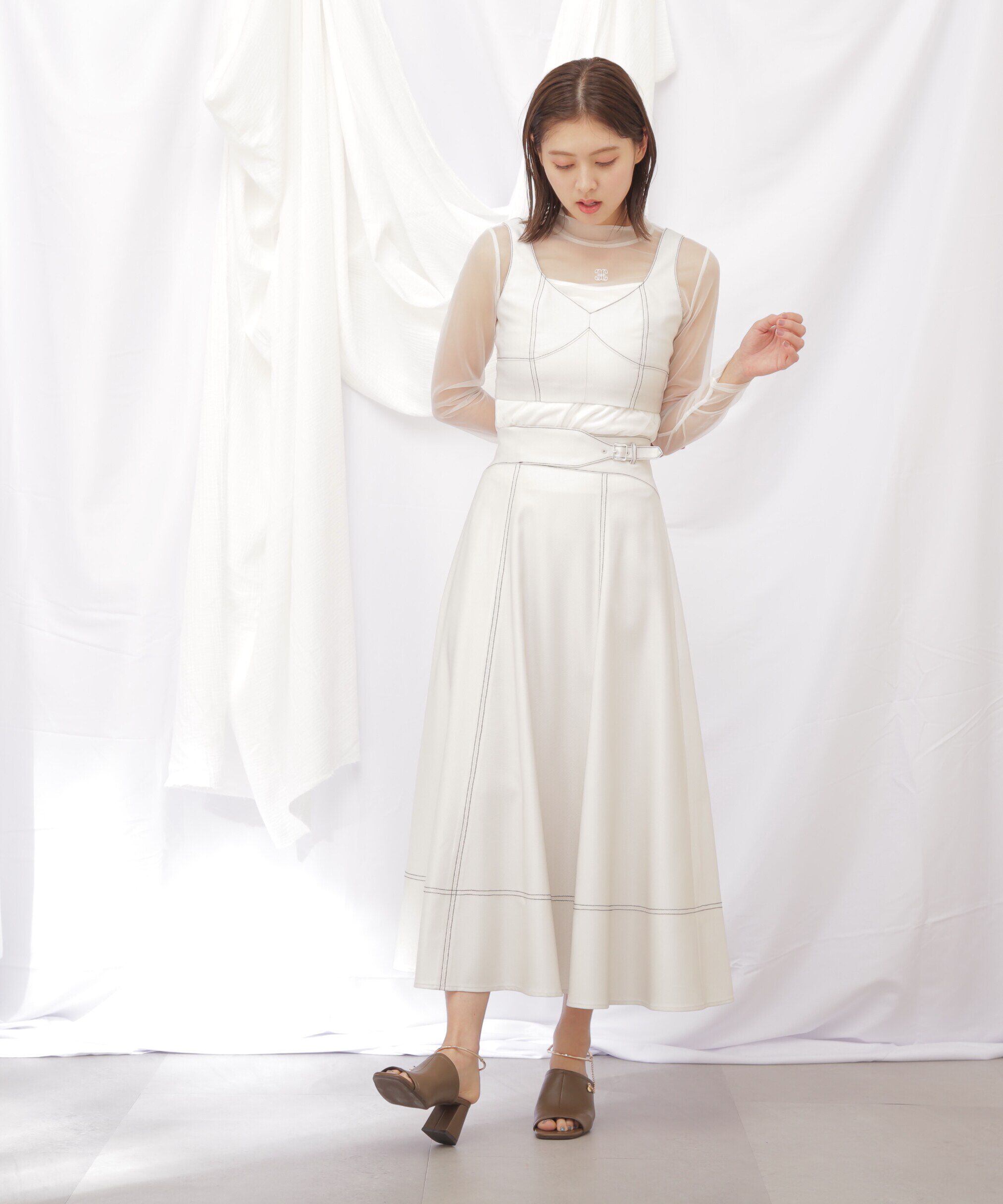  「◇デニムライクビスチェ」|シャツ・ブラウス|