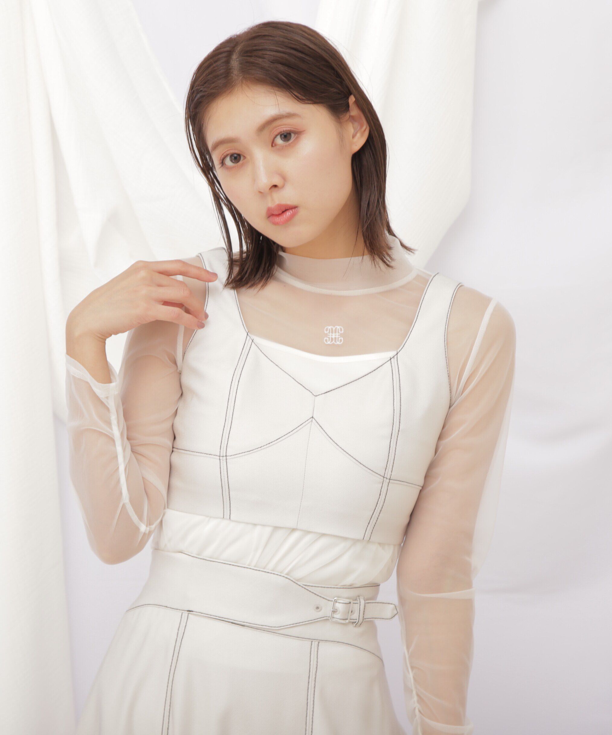  「◇デニムライクビスチェ」|シャツ・ブラウス|