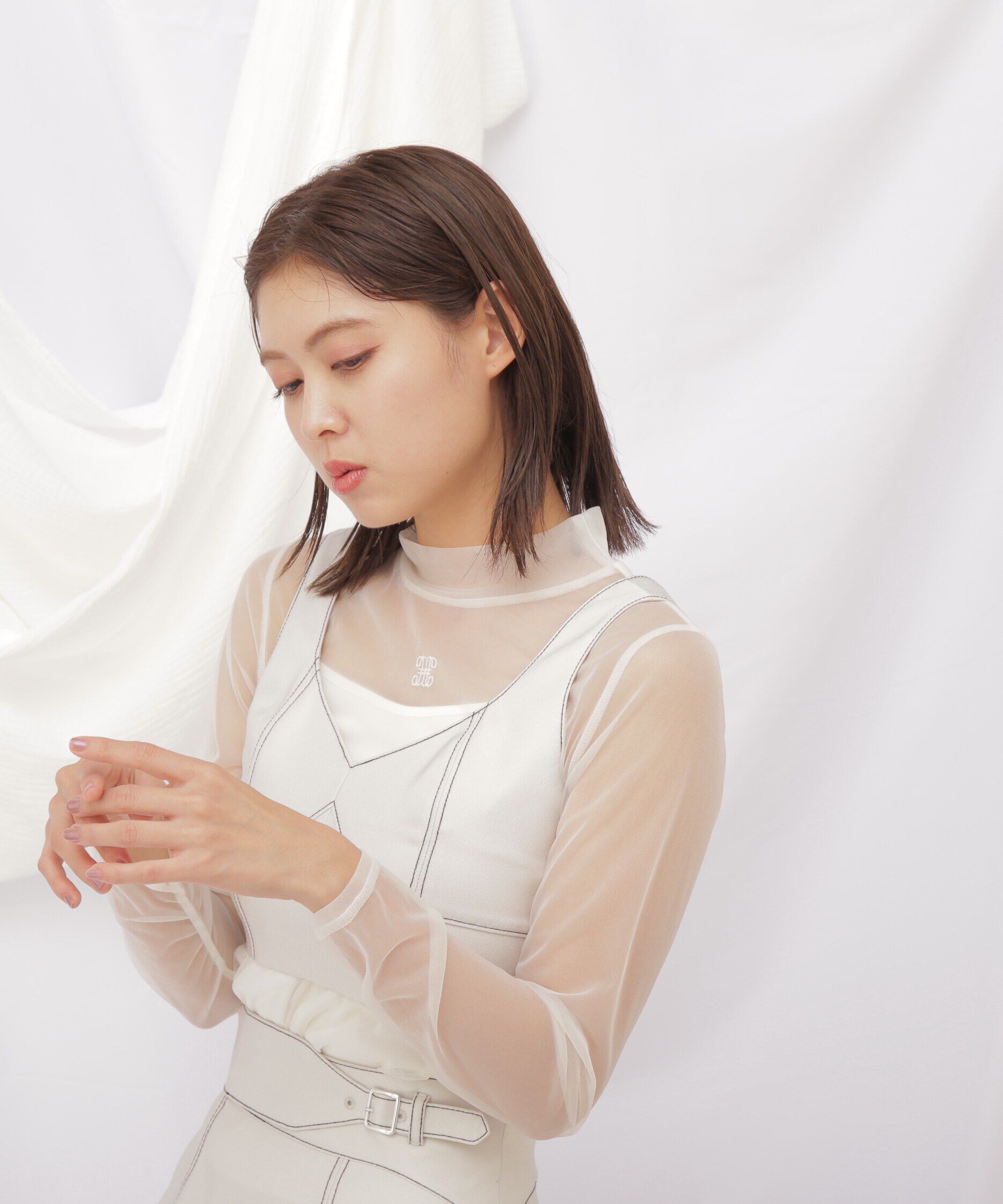  「◇デニムライクビスチェ」|シャツ・ブラウス|