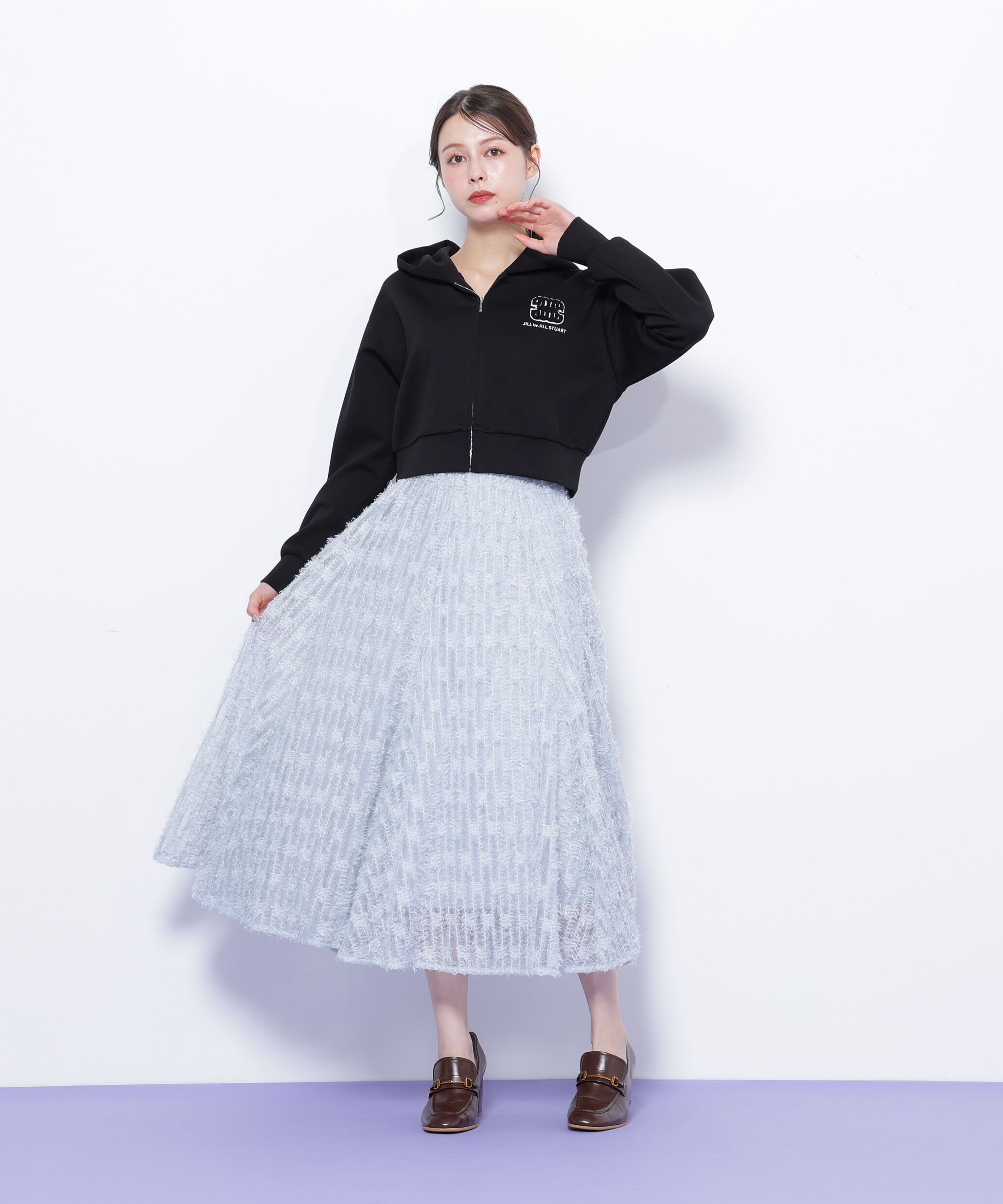  「フェザーテープチュールスカート」|スカート|