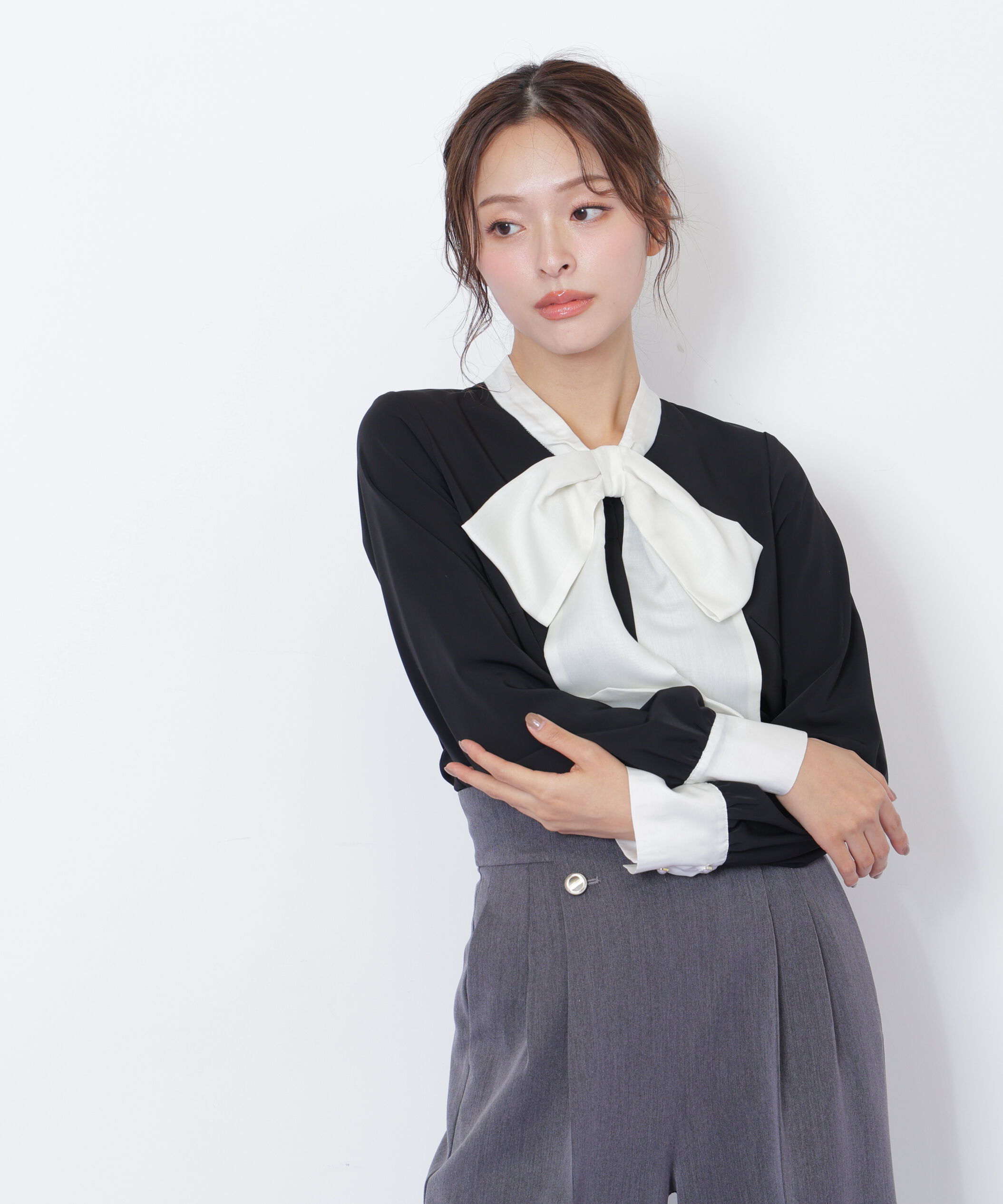  「ビッグボウタイブラウス」|シャツ・ブラウス|