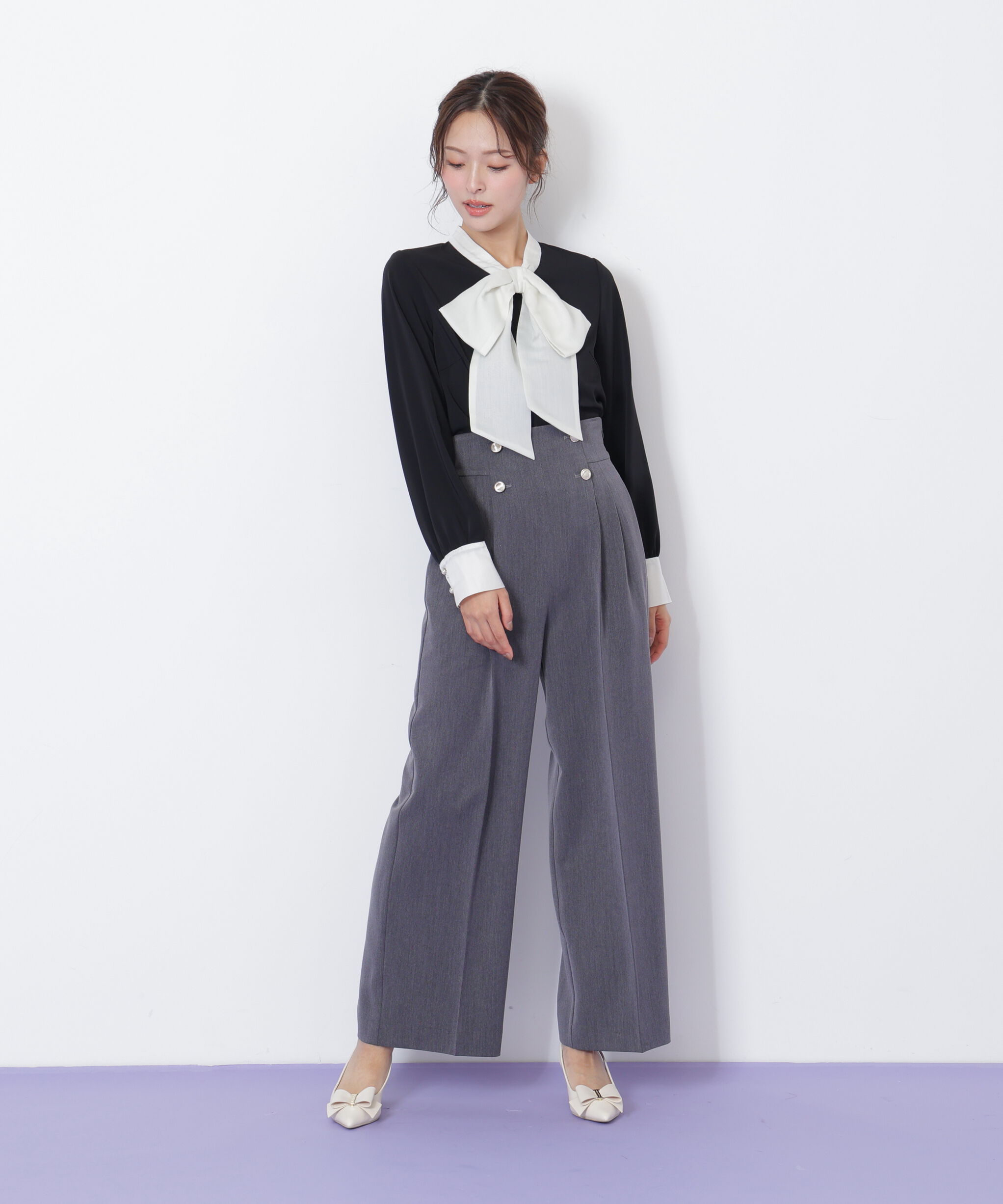  「ビッグボウタイブラウス」|シャツ・ブラウス|