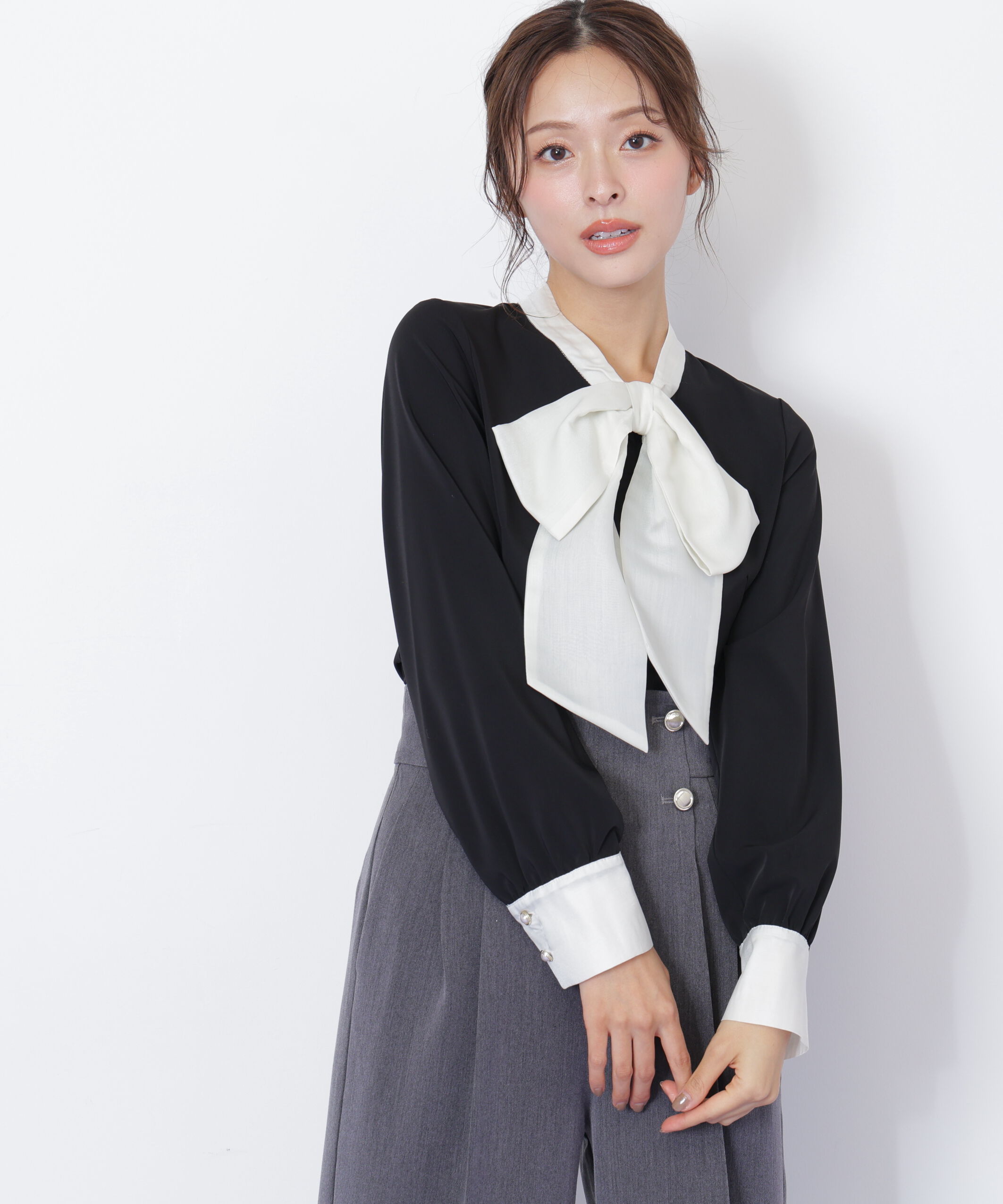  「ビッグボウタイブラウス」|シャツ・ブラウス|