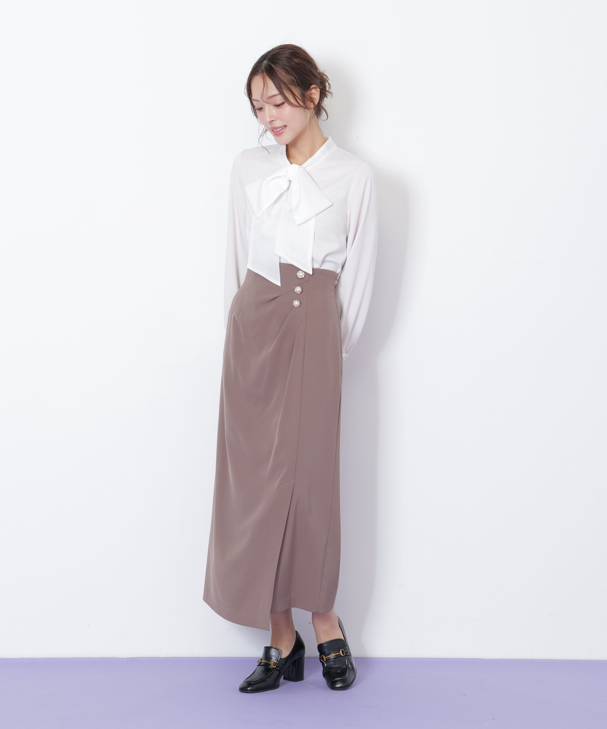  「ビッグボウタイブラウス」|シャツ・ブラウス|