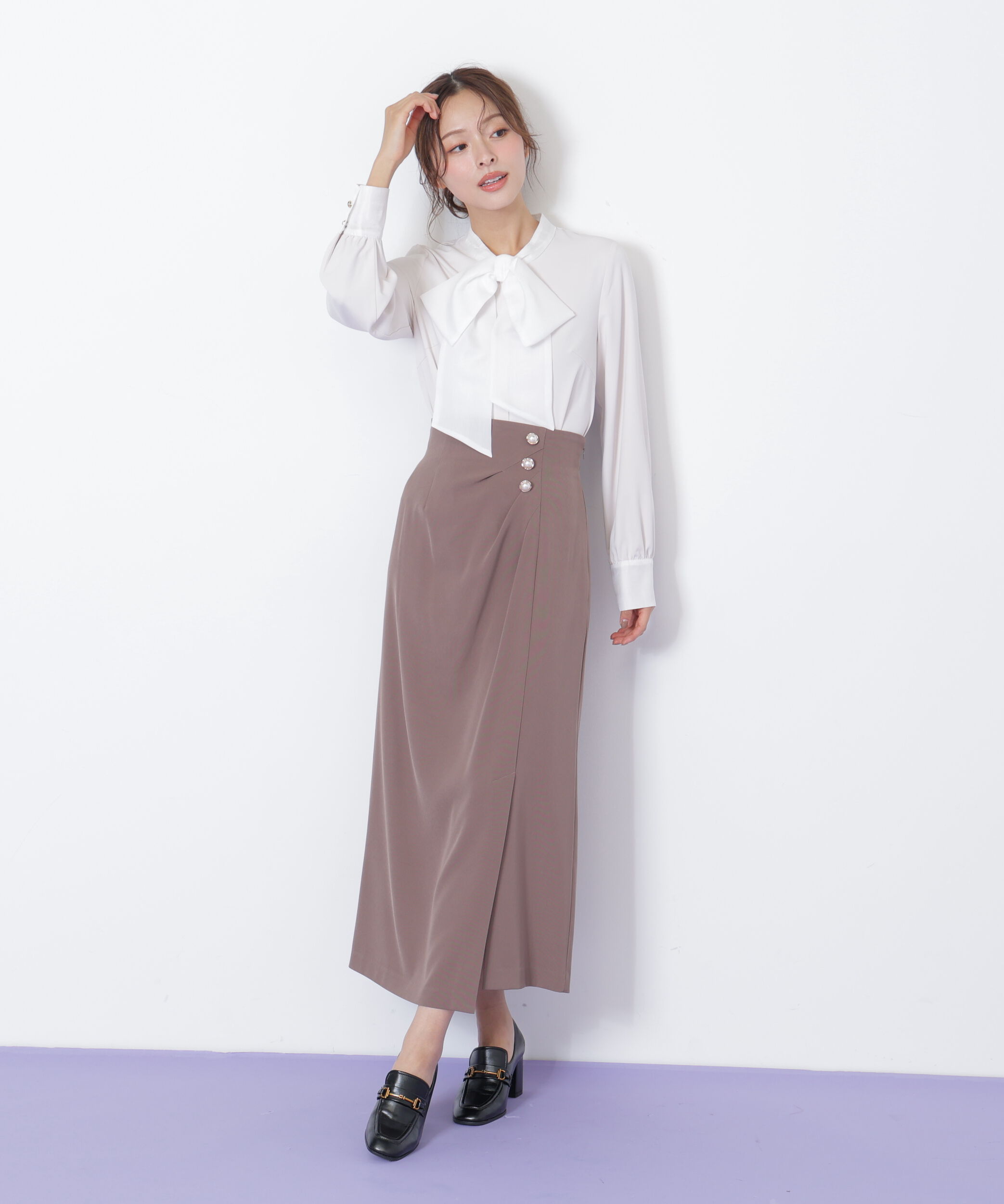  「ビッグボウタイブラウス」|シャツ・ブラウス|