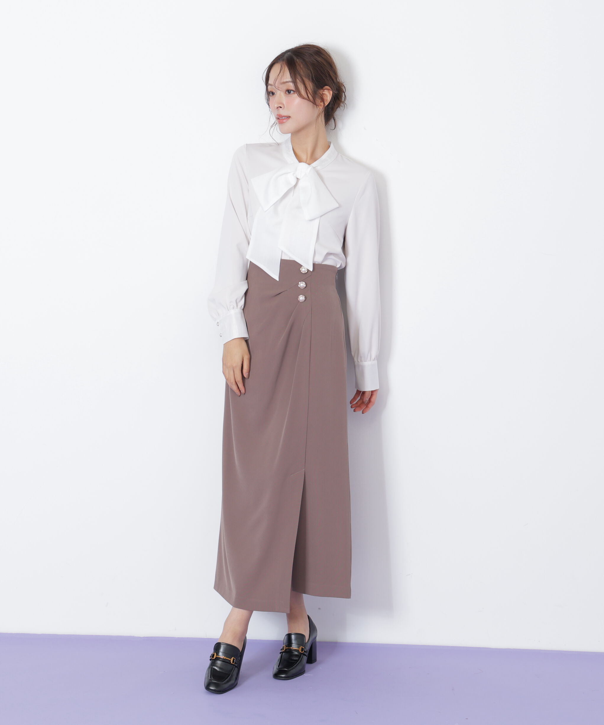  「ビッグボウタイブラウス」|シャツ・ブラウス|