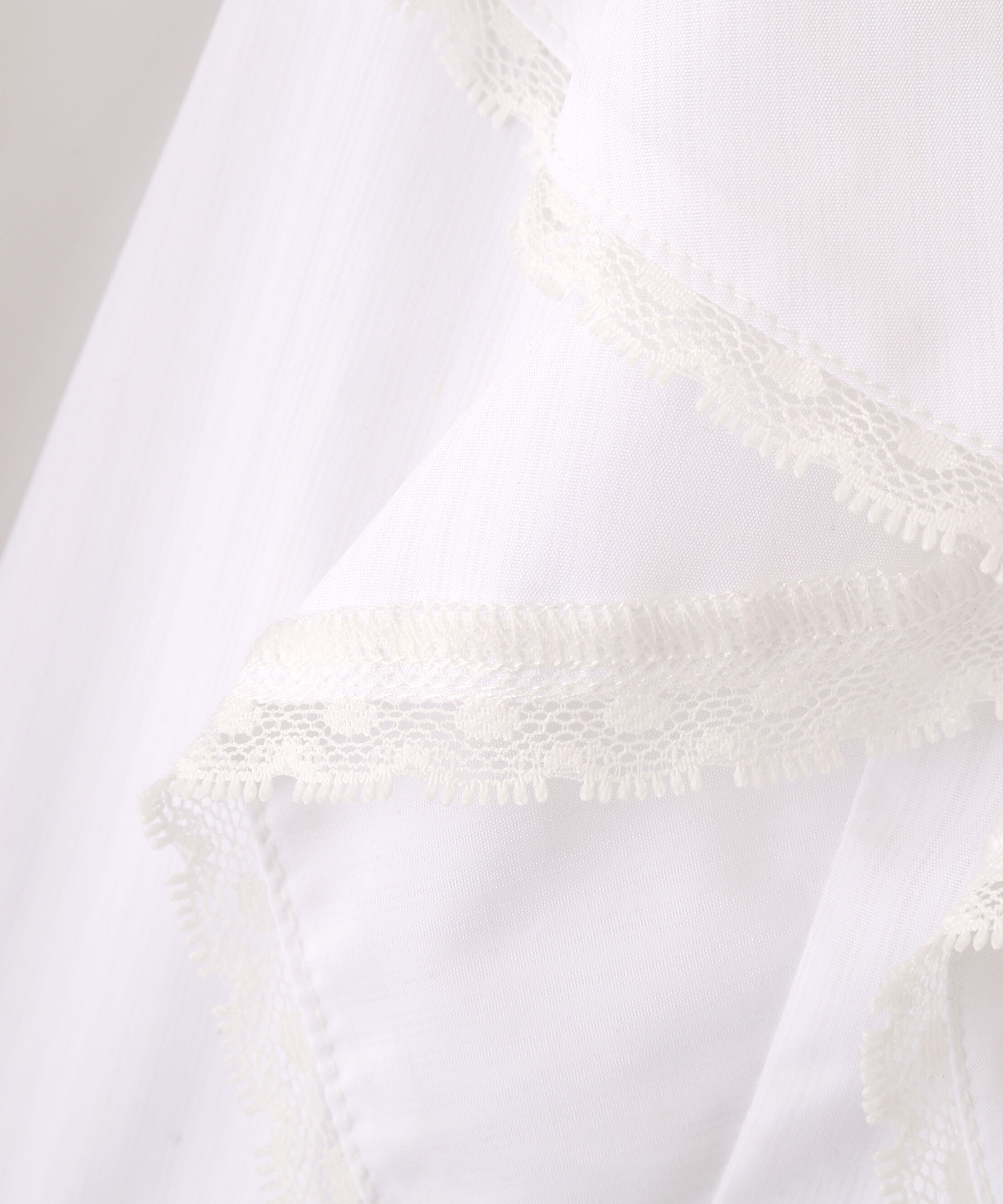  「レーストリムラッフルブラウス」|シャツ・ブラウス|