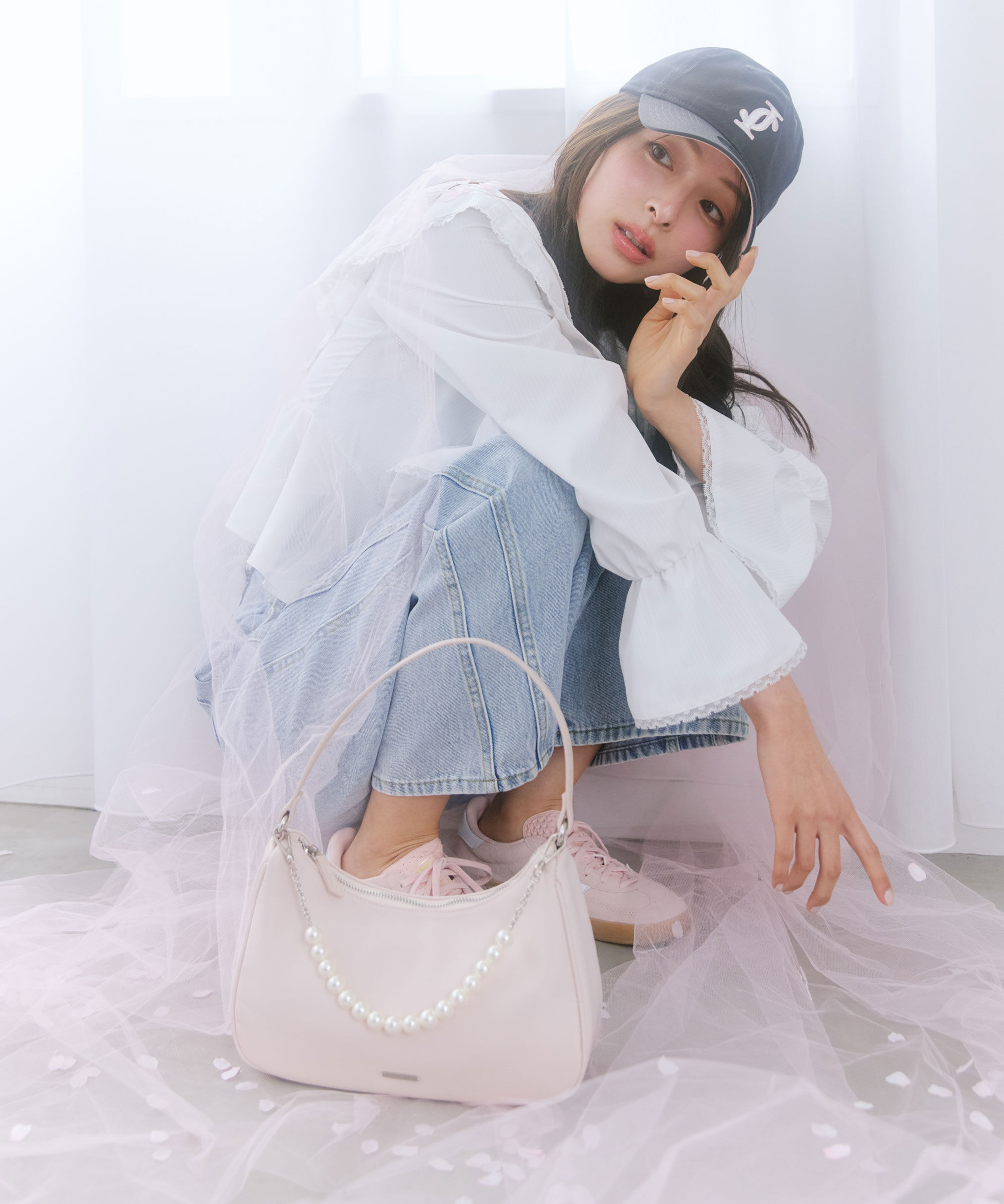  「レーストリムラッフルブラウス」|シャツ・ブラウス|