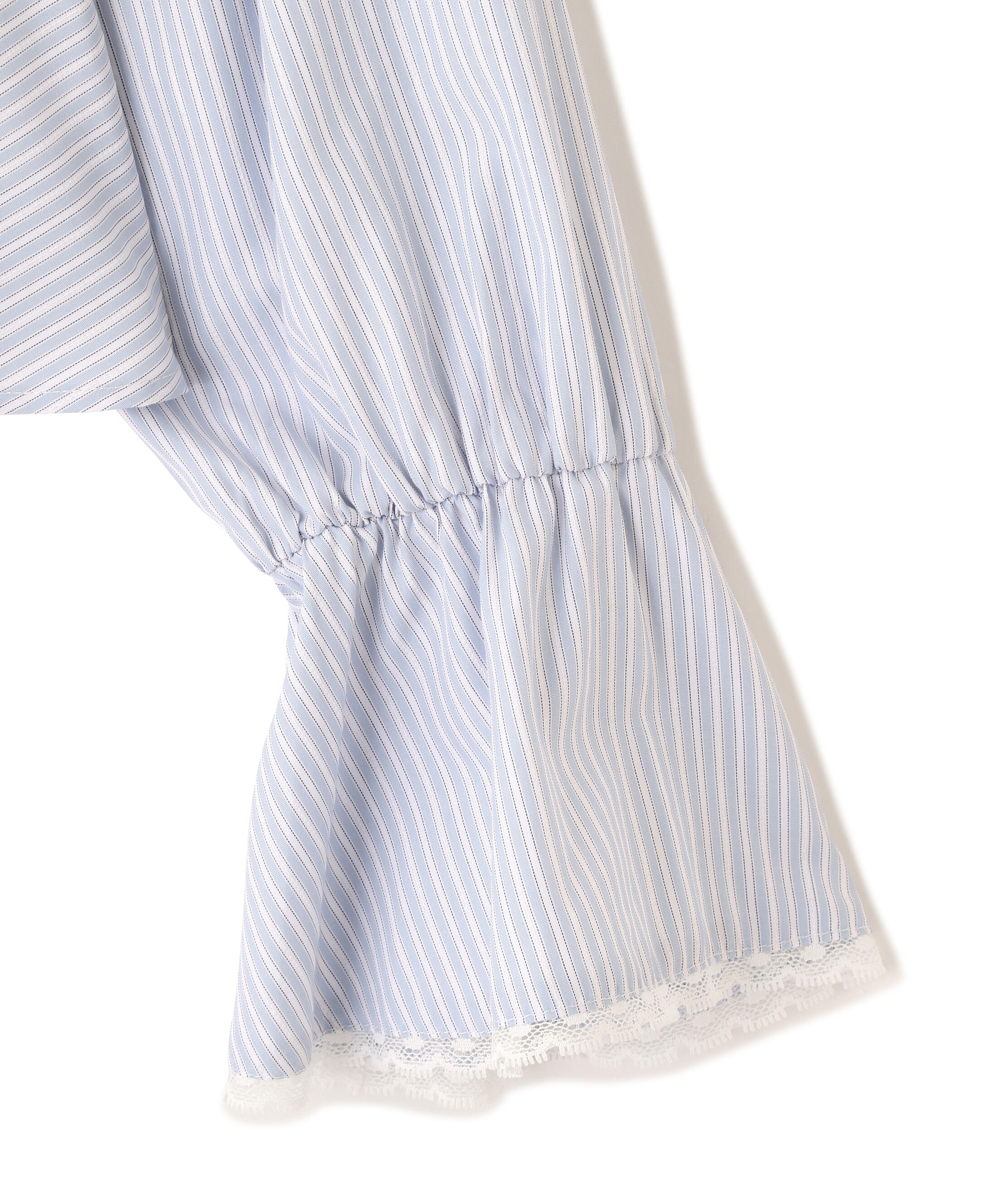  「レーストリムラッフルブラウス」|シャツ・ブラウス|