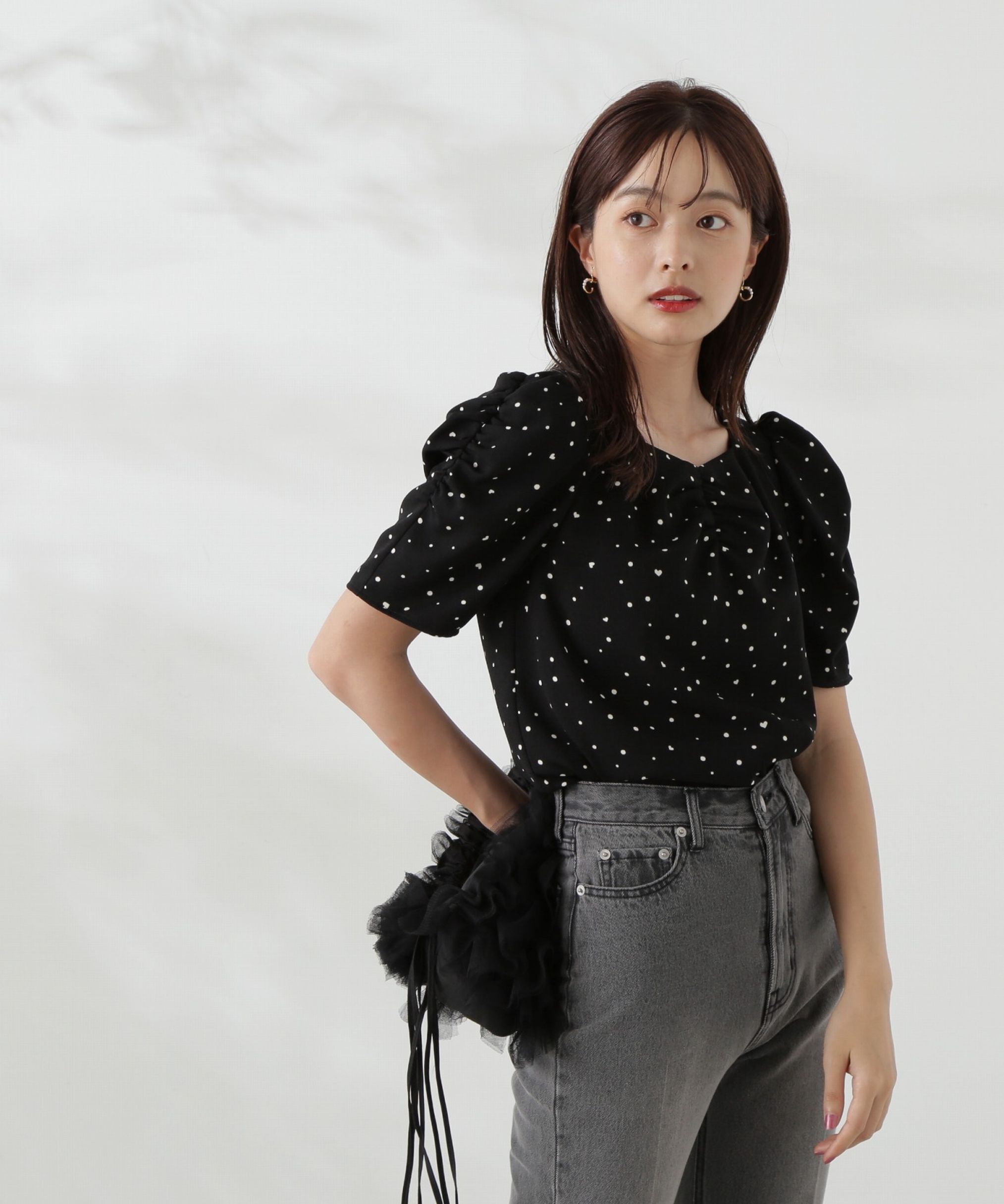 PROPORTION BODY DRESSING「ハートドットブラウス」|シャツ・ブラウス|