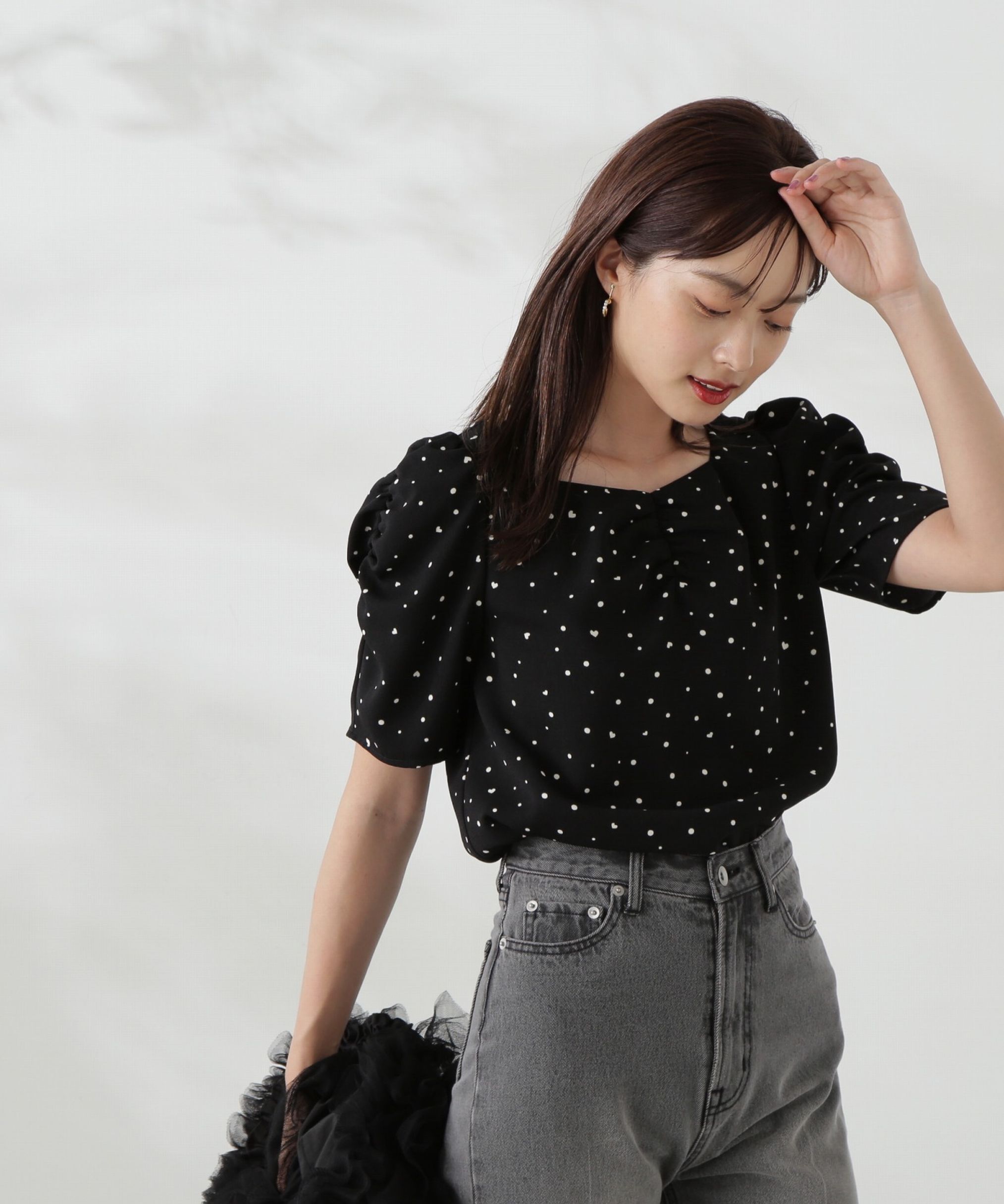 PROPORTION BODY DRESSING「ハートドットブラウス」|シャツ・ブラウス|