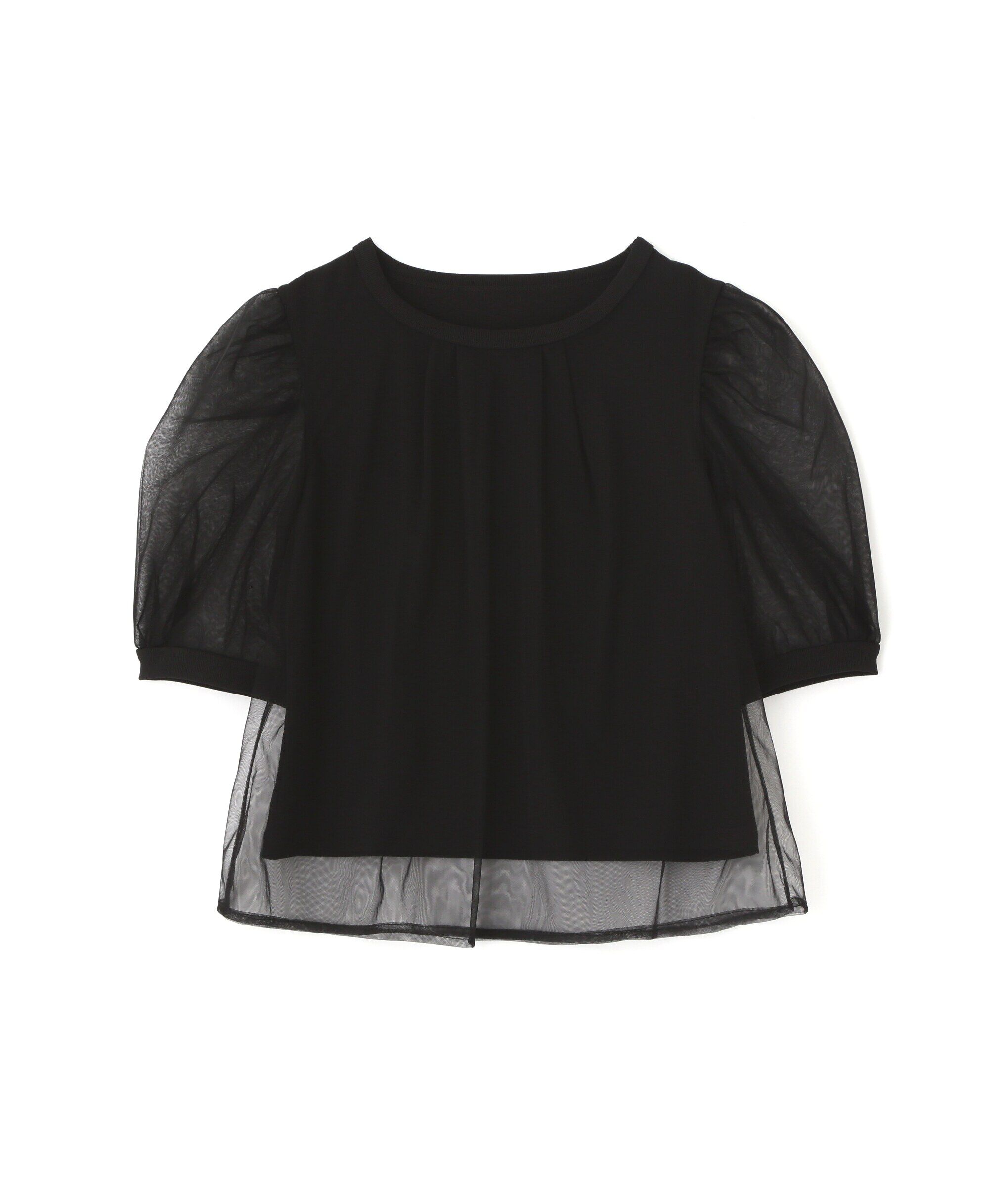 PROPORTION BODY DRESSING「チュール重ねカットソー」|Tシャツ・カットソー|