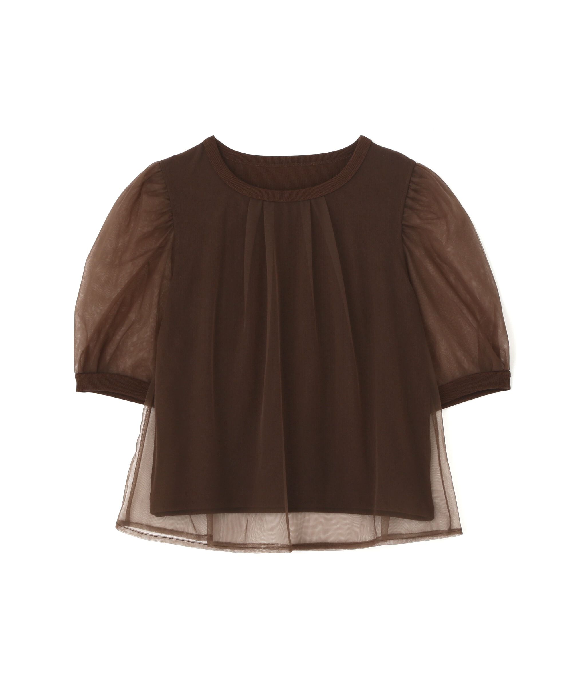 PROPORTION BODY DRESSING「チュール重ねカットソー」|Tシャツ・カットソー|