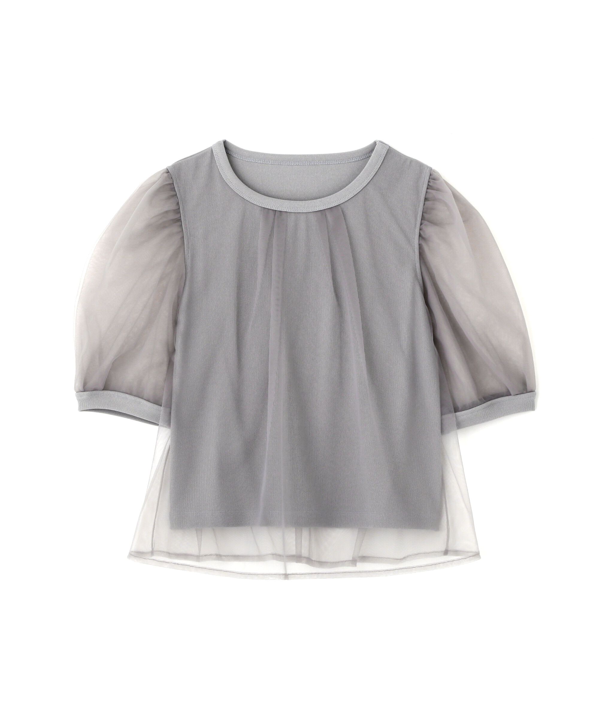 PROPORTION BODY DRESSING「チュール重ねカットソー」|Tシャツ・カットソー|