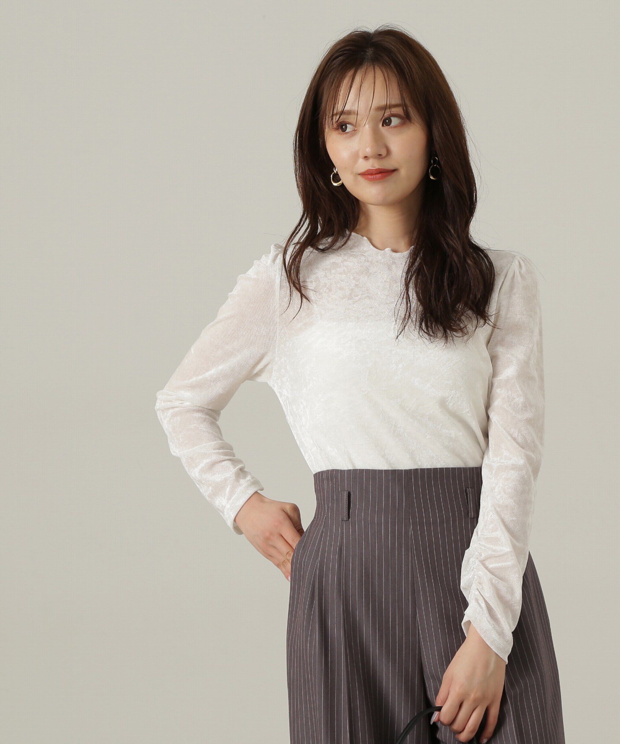 PROPORTION BODY DRESSING「ベロアカットソー」|Tシャツ・カットソー|