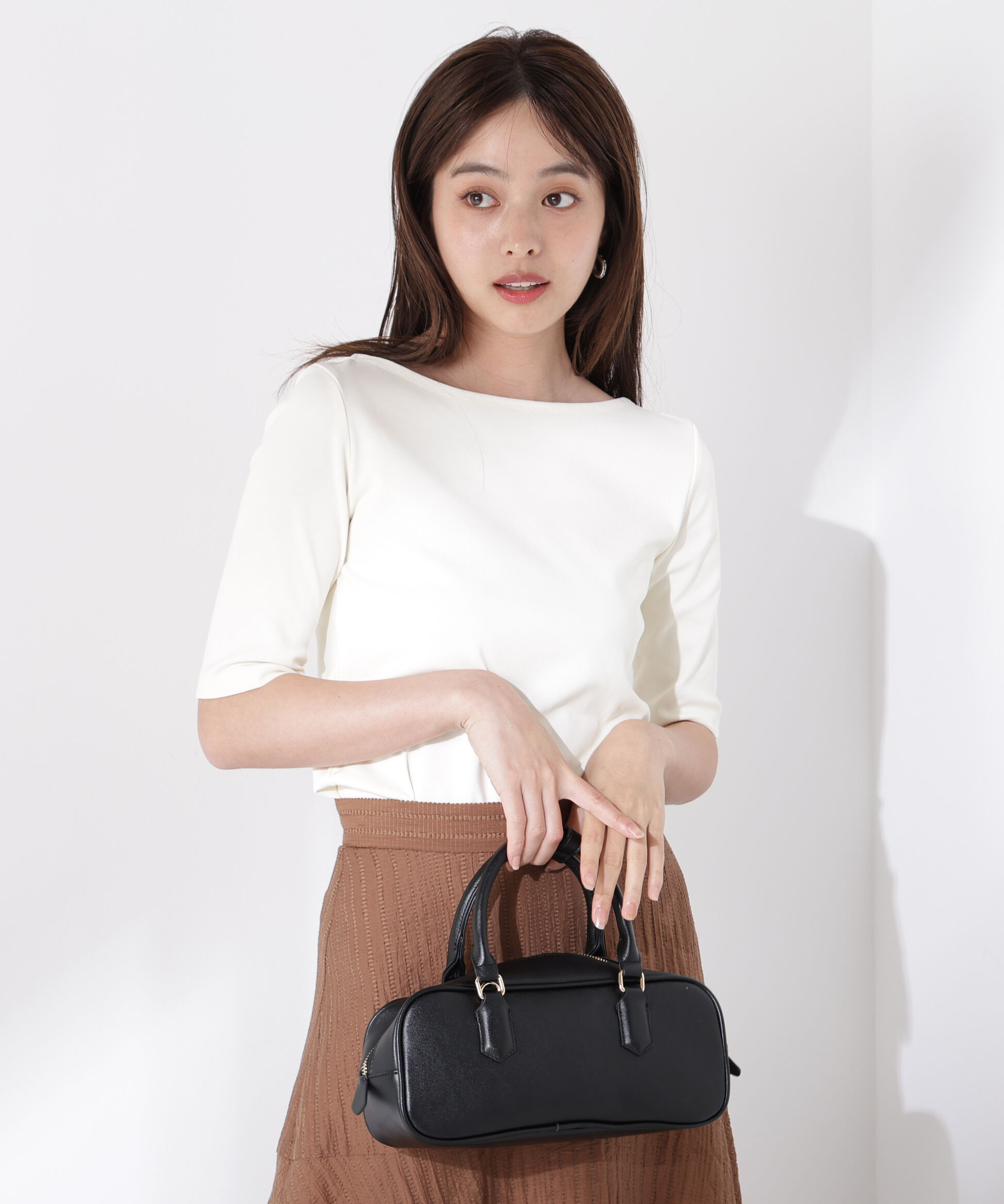 PROPORTION BODY DRESSING「前後2wayフライスTシャツ」|Tシャツ・カットソー|エクリュ1