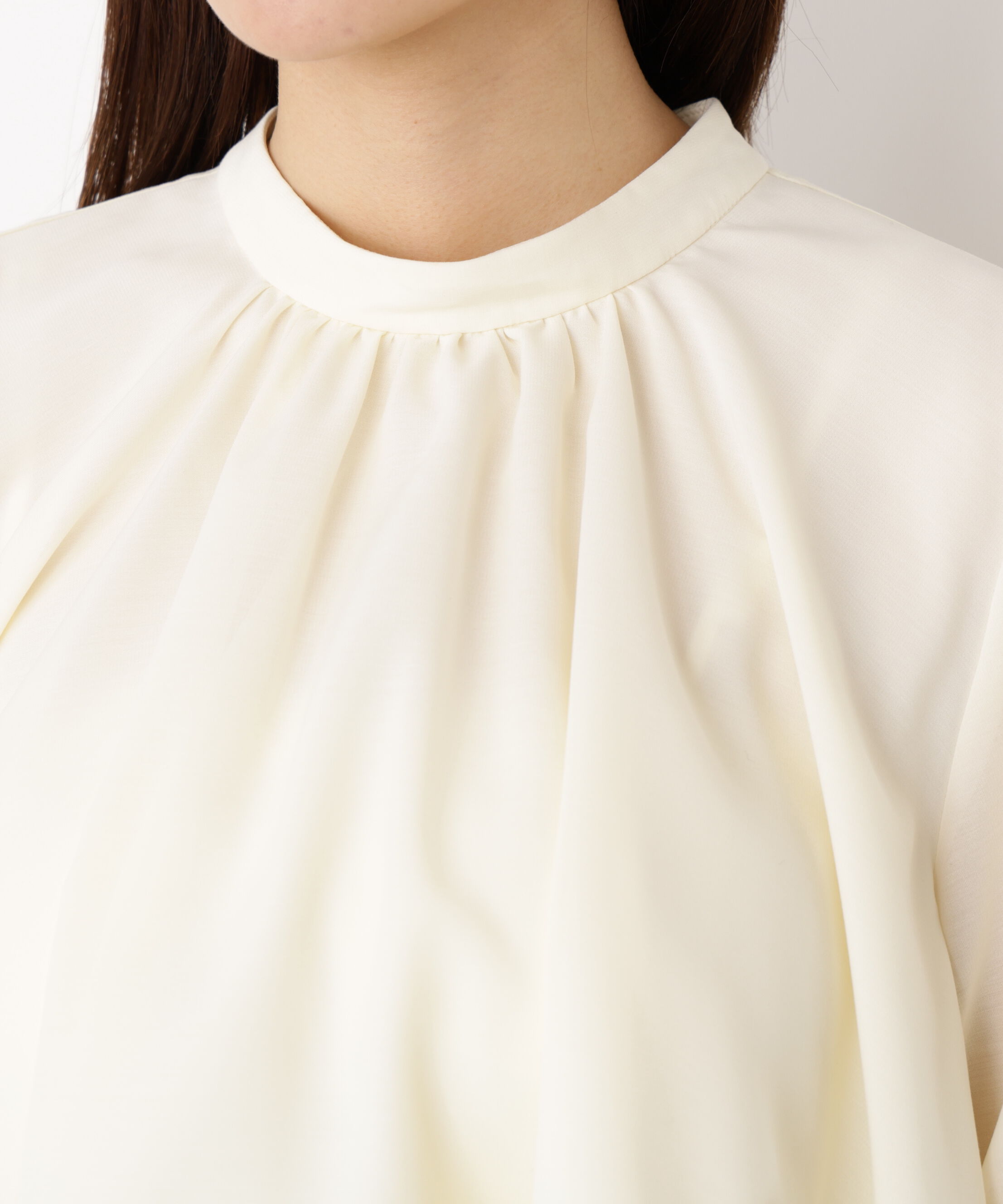 PROPORTION BODY DRESSING「＜ウォッシャブル＞ヘムフレアブラウス 25AW」|シャツ・ブラウス|