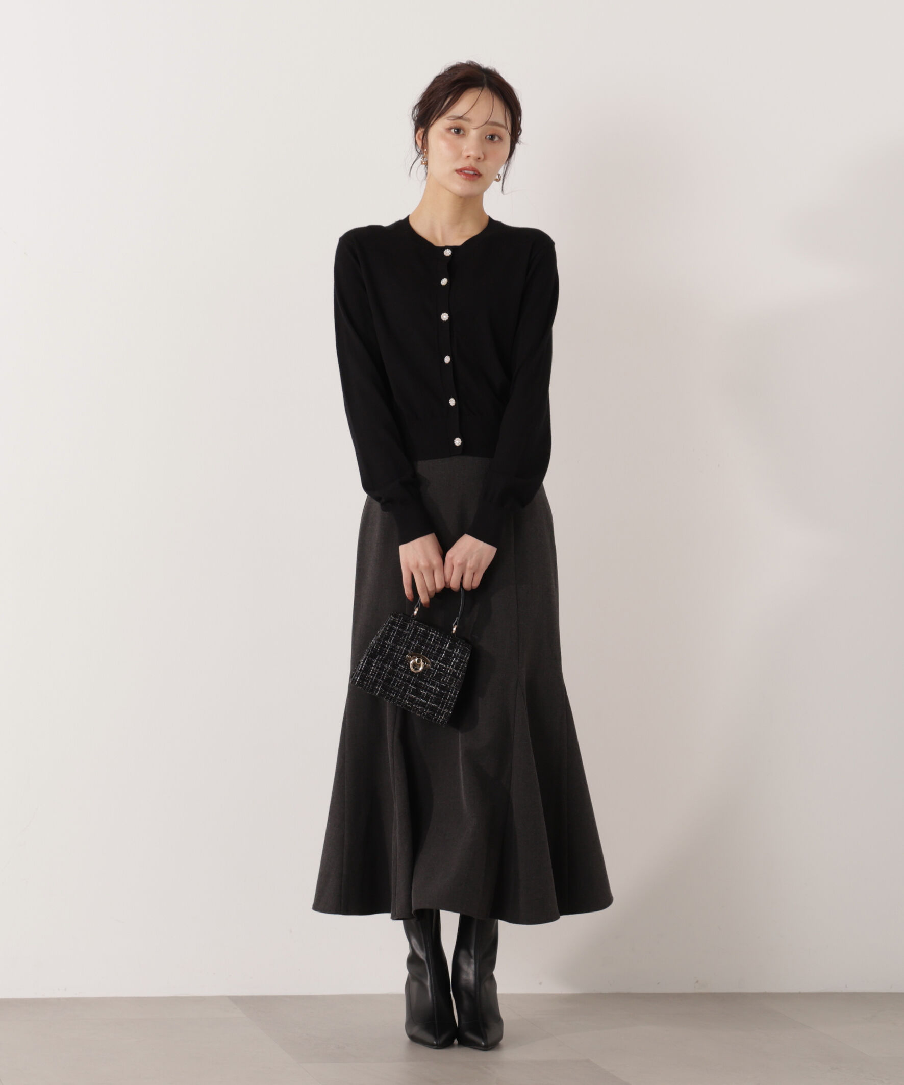 PROPORTION BODY DRESSING「＜ウォッシャブル＞キラ釦カーディガン」|カーディガン|