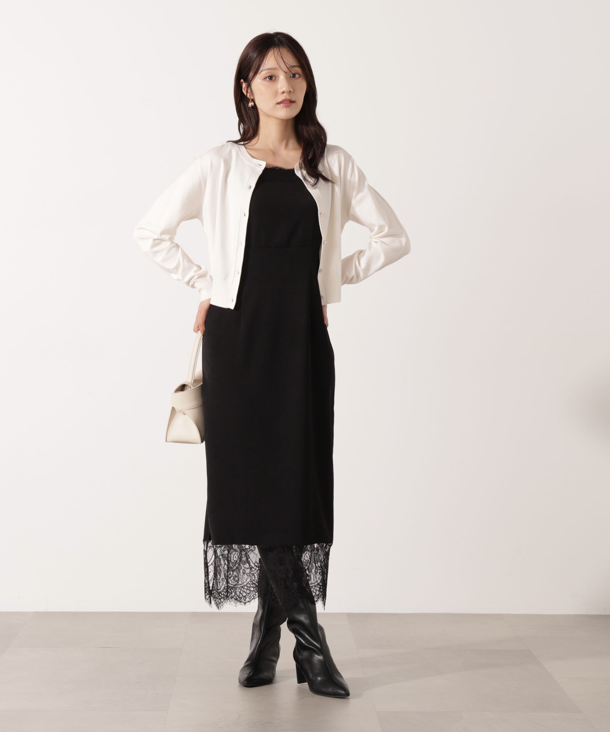 PROPORTION BODY DRESSING「＜ウォッシャブル＞キラ釦カーディガン」|カーディガン|