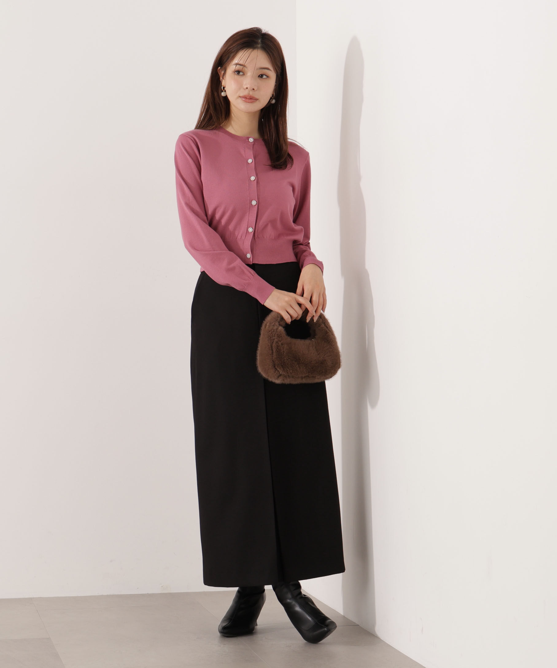 PROPORTION BODY DRESSING「＜ウォッシャブル＞キラ釦カーディガン」|カーディガン|