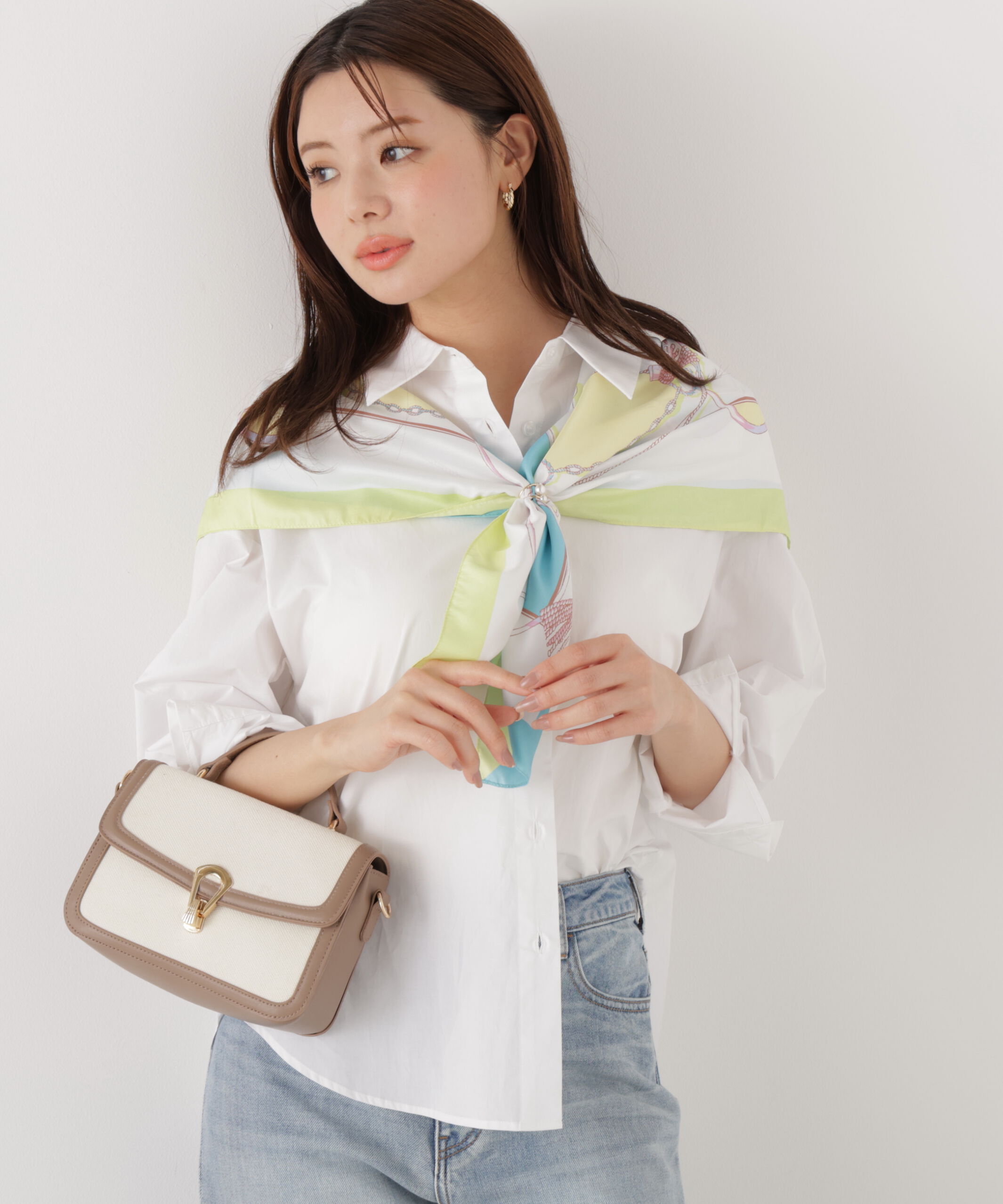 PROPORTION BODY DRESSING「〈a/mie〉オーバーシャツ　26SS」|シャツ・ブラウス|