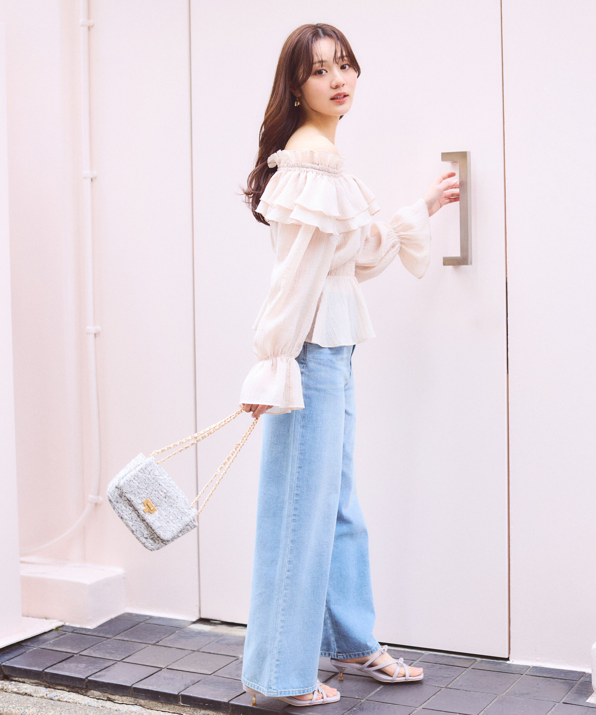 PROPORTION BODY DRESSING「〈a/mie〉ワイドデニムパンツ　26SS」|その他|