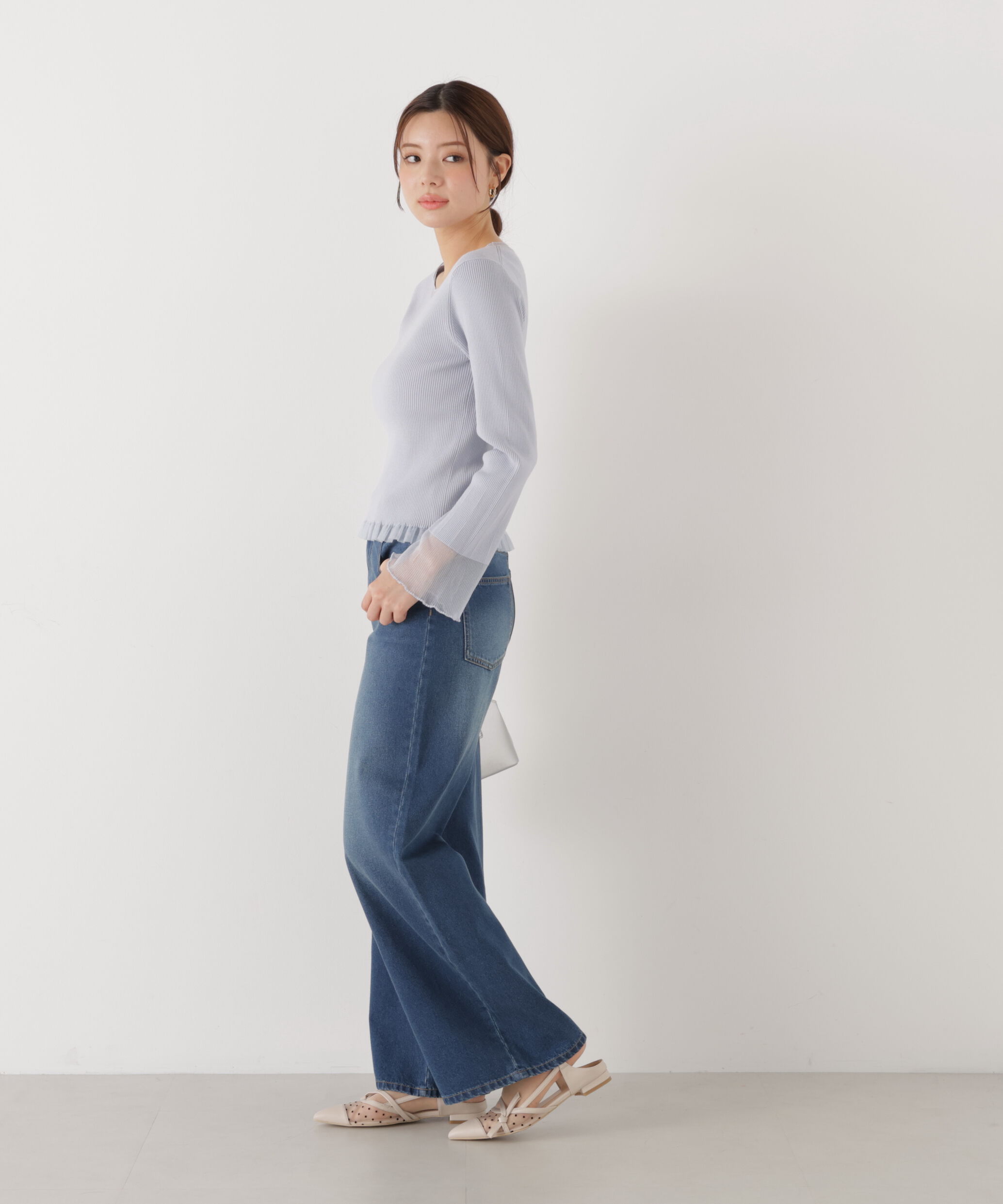PROPORTION BODY DRESSING「〈a/mie〉ワイドデニムパンツ　26SS」|その他|