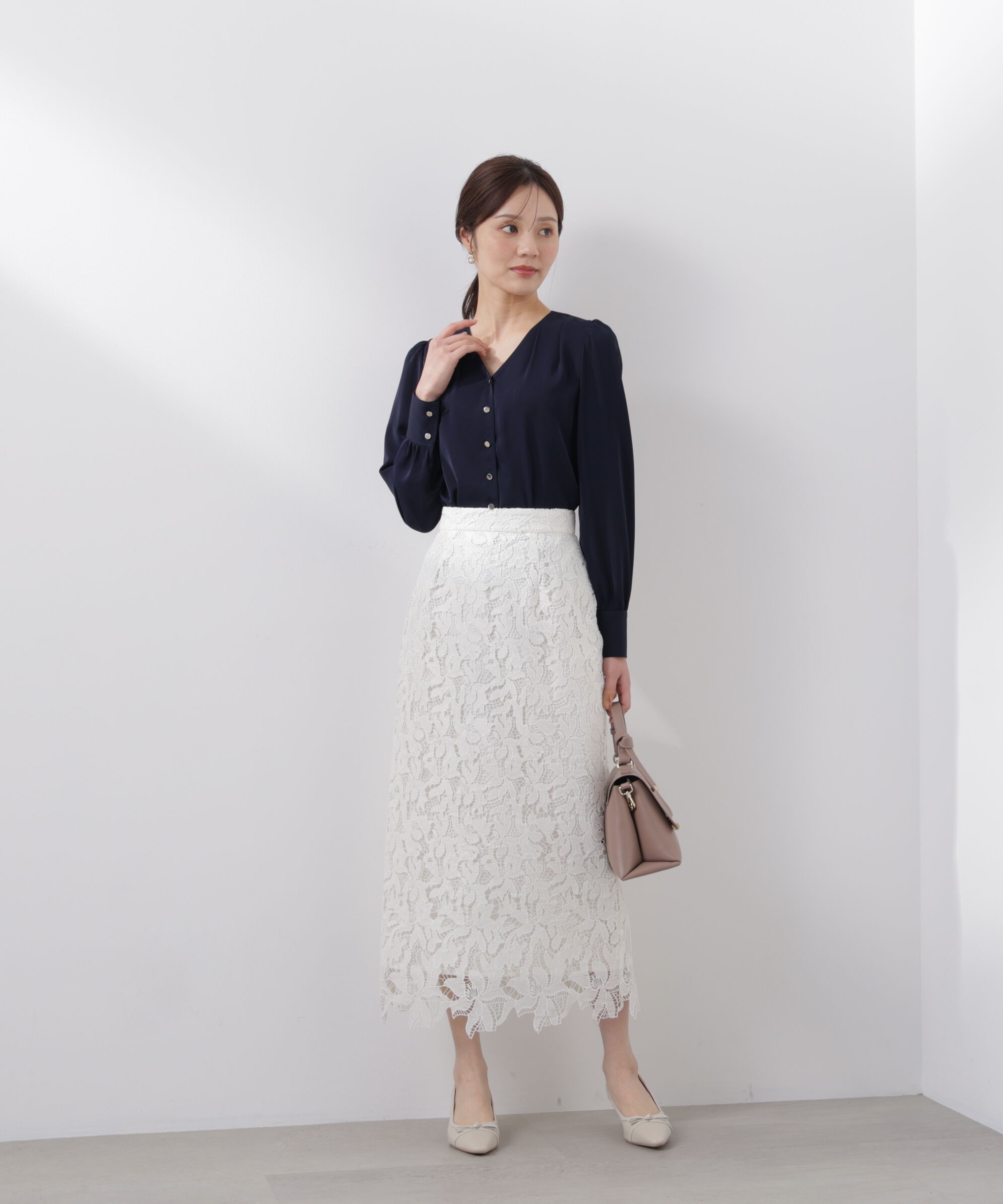 PROPORTION BODY DRESSING「レースタイトスカート　26SS」|スカート|